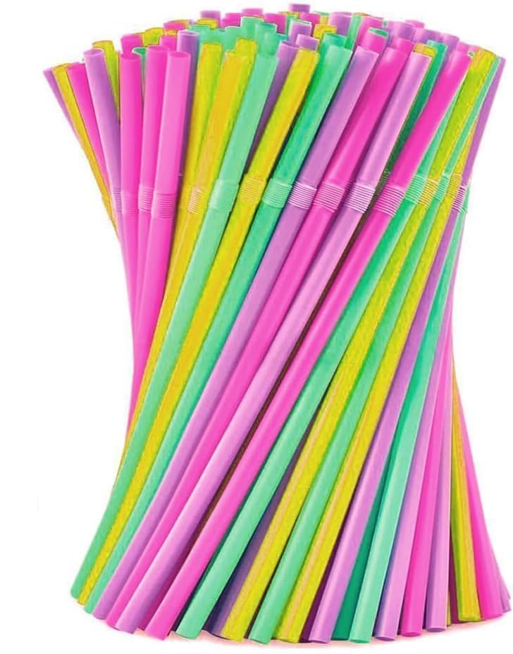 99 Eco-Friendly Strohhalme, Harte Party-Trinkhalme, Wiederverwendbare Pflanzenmaterial Biegbarer Strohhalm,für Geburtstag,Hochzeit,Smoothies,Saft,Cocktail Multicolor/02 Angebot bei HelloDeals