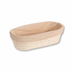 KESPER | Gärkörbchen, Material: Rattan, Textilfutter (abnehmbar), Maße: 28 x 15 x 8 cm, Farbe: Natur | 19632 Oval | 28x15 cm Natur Angebot bei HelloDeals