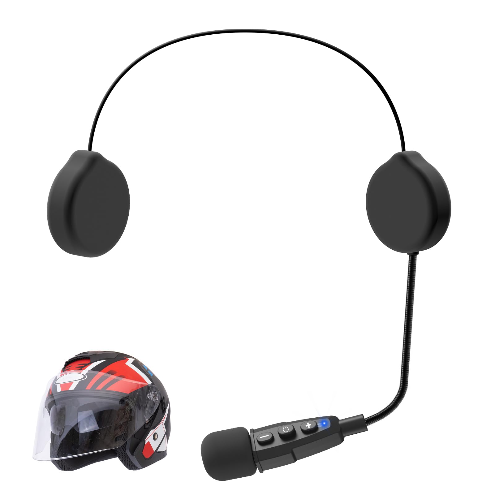 OBEST Motorradhelm Bluetooth Kopfhörer 5.1,Wasserdichter Drahtloser Lautsprecher Mit Geräuschreduktion und 3D Soundeffekt,Unterstützendes Walkie Talkie Angebot bei HelloDeals
