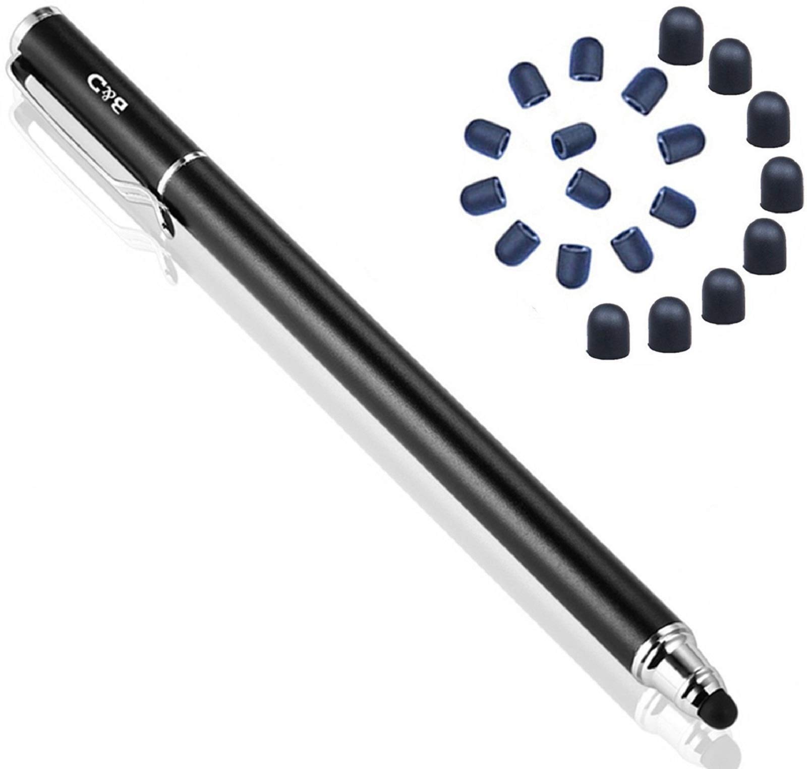 B&D Universaler Stylus-Eingabestift 2-in-1, für Touchscreens, Stift für Apple iPad, iPhone, iPod, Tablet, Galaxy, LG und HTC Schwarz Angebot bei HelloDeals