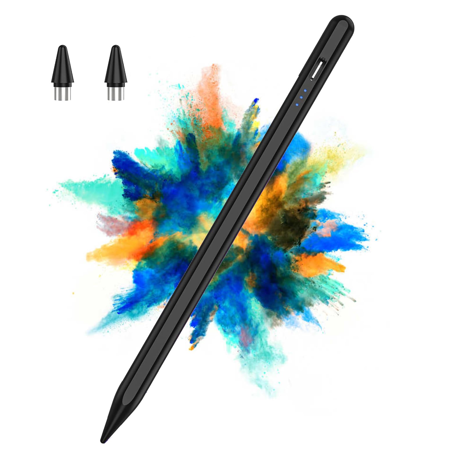 Stylus Pen für Touchscreens Android,Stylus Pencil für Tablet,Tablet Stylus Kompatibel Samsung/Huawei/Tablet/Phone/Lenovo/XiaoMi,Kapazitiver Stift mit 2 Ersatzspitzen,Schwarz Angebot bei HelloDeals