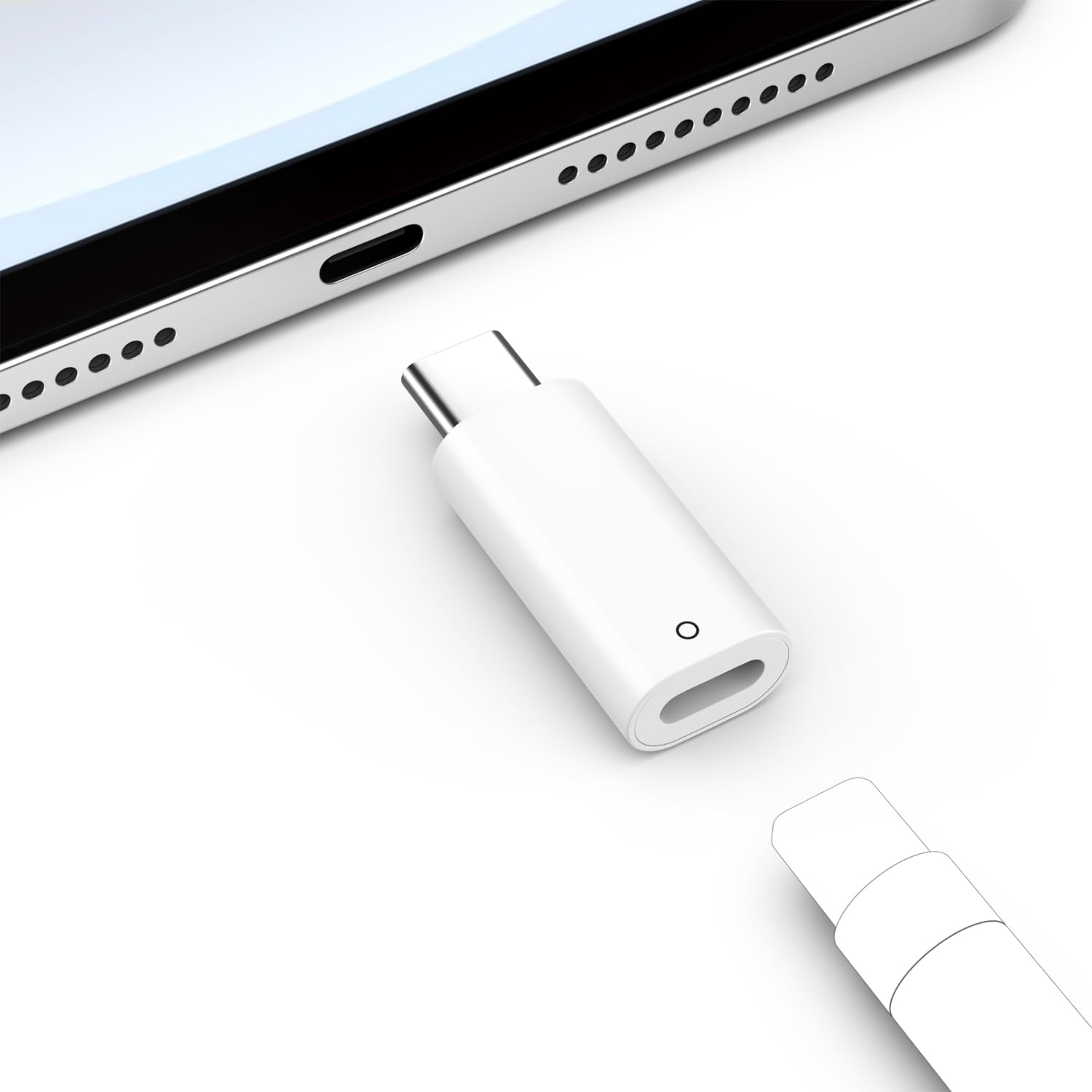 MoKo USB-C-auf-Pencil-Ladeadapter, kompatibel mit Apple Pencil 1. Generation, Apple-Pencil-Adapter für iPad 10. Generation, USB-C-auf-Apple-Pencil-Adapter zum Laden, Bluetooth-Kopplung 1Pack C Male to L Angebot bei HelloDeals