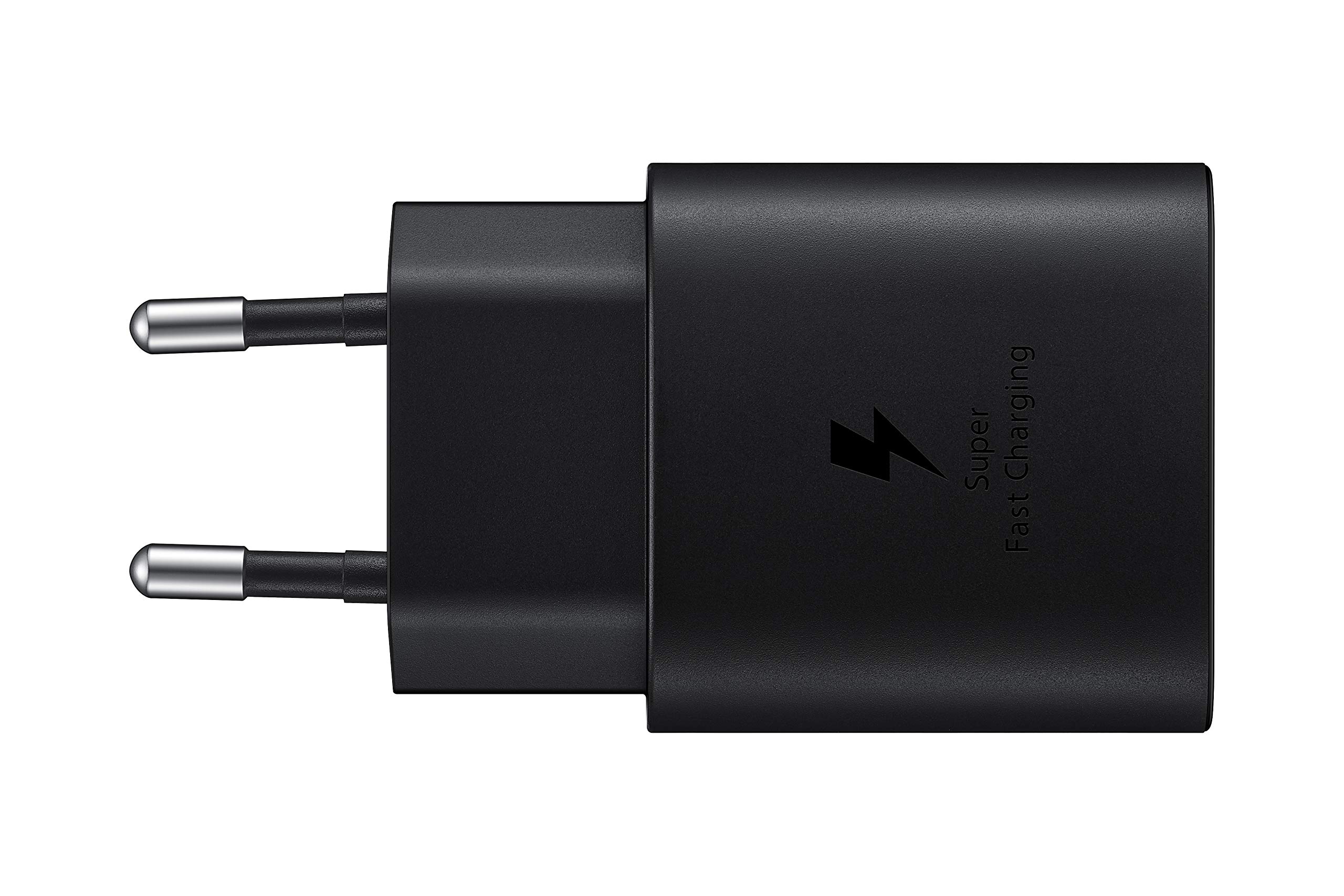 Samsung USB-C-Ladegerät, 25 W, ultraschnell, Adapter USB C auf USB, Schnellladegerät, Original-Ladegerät, ohne Kabel, Schwarz Angebot bei HelloDeals