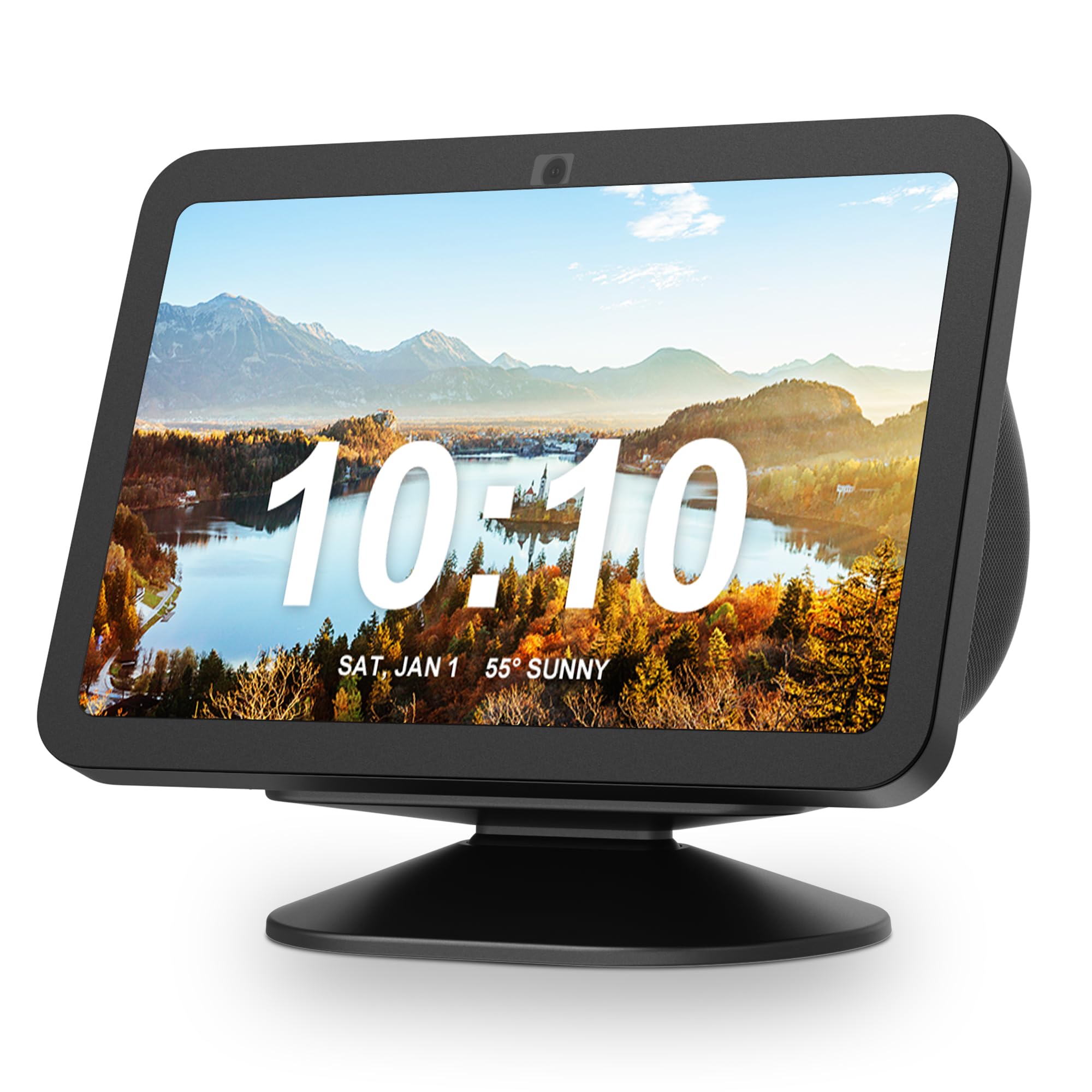 PlusAcc Ständer für Show 8 (3rd Gen) - Verstellbarer Neigungshalter, Tischständer Zubehör Kompatibel mit iPhone Modellen & Show 8 3rd Generation, rutschfeste Basis (Schwarz) Angebot bei HelloDeals