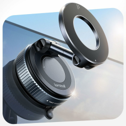 Lamicall Magnetischer Handyhalterung Auto für Magsafe Autohalterung - [TOP Vakuum Saugnapf & 24X Magnete] Mag Safehalterung Auto Handy Halterung, 360° Drehbar KFZ Halter für iPhone 17 16 15 14 Pro Max Schwarz Angebot bei HelloDeals