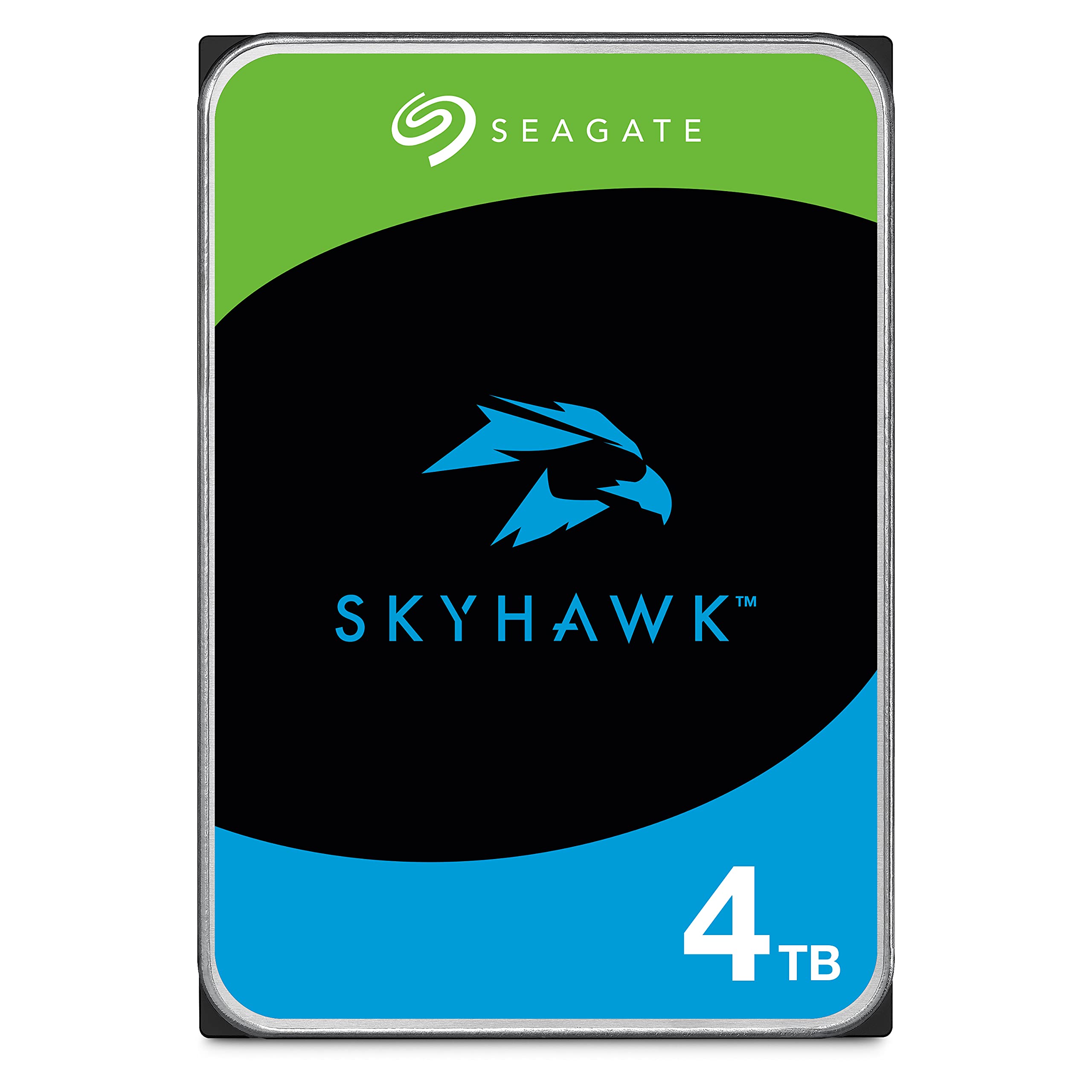 Seagate SkyHawk 4TB, Interne Festplatte HDD, Videoaufnahme bis zu 64 Kameras, 3.5 Zoll, 256 MB Cache, SATA 6GB/s, silber, inkl. Data Rescue Service (ST4000VXZ16) Angebot bei HelloDeals