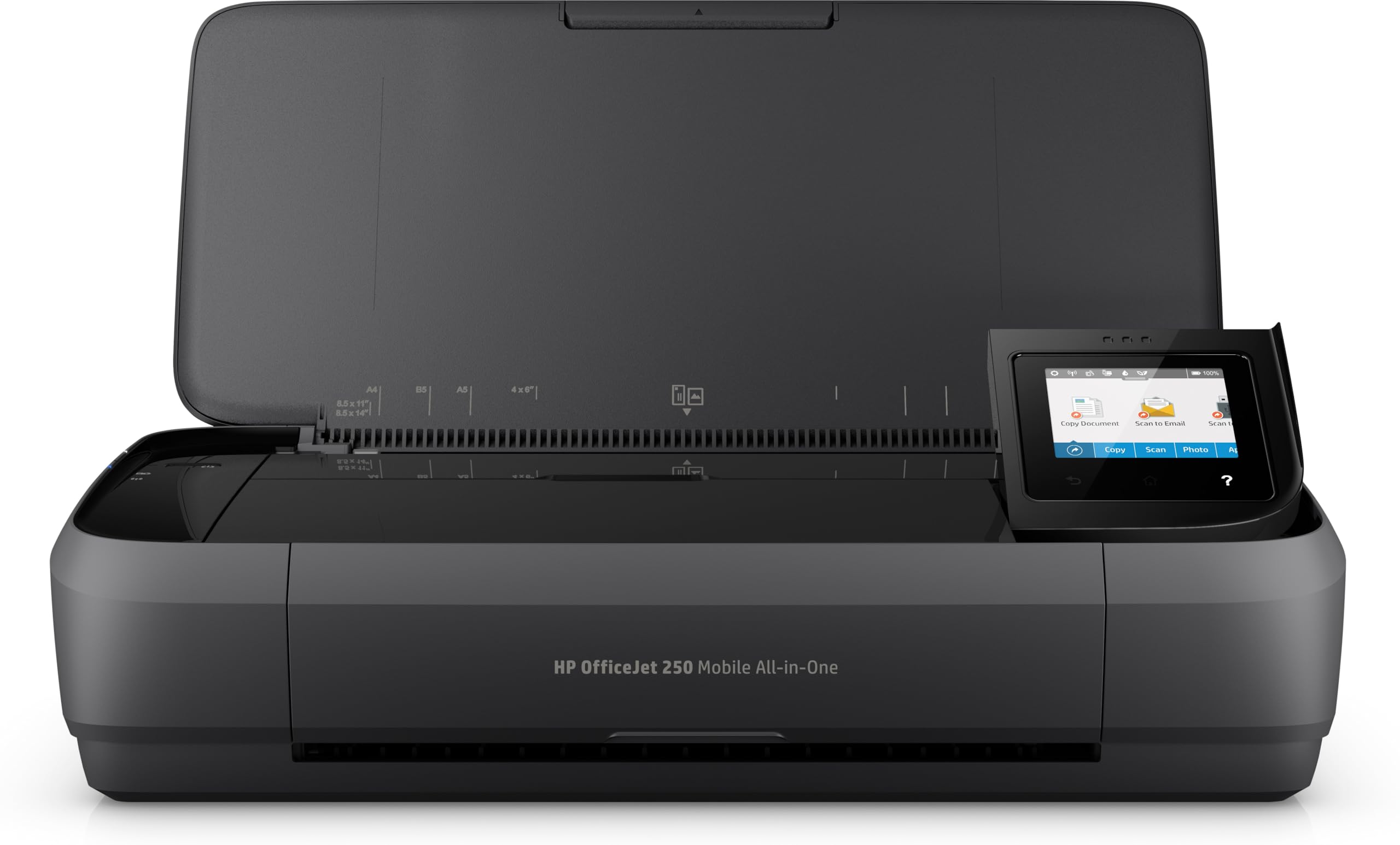 HP OfficeJet 250 mobiler Multifunktionsdrucker (Drucker Scanner, Kopierer, WLAN, HP ePrint, Wifi Direct, USB, 4800 x 1200 dpi) schwarz Drucken+Kopieren+Scannen Angebot bei HelloDeals