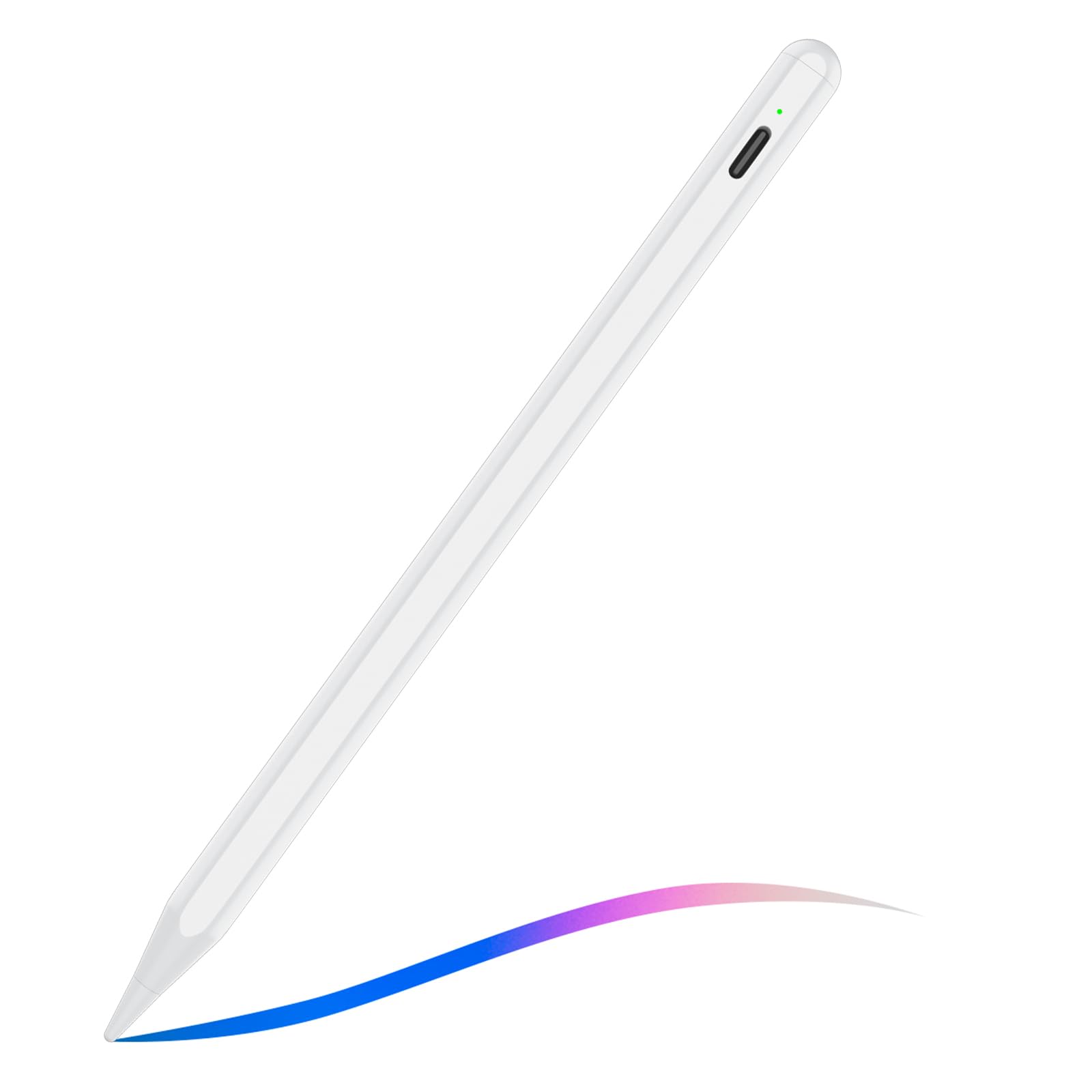 Stift für Apple iPad 2018-2025, 12 Stunden Akkulaufzeit, USB-C-Schnellladung, Handflächenschutz, Bleistift für iPad 11/10/9/8/7/6, Air 3/4/5/M2/M3, Pro M4/M2/M1 (11/12,9/13 Zoll), Mini 5/6 Weiß Angebot bei HelloDeals
