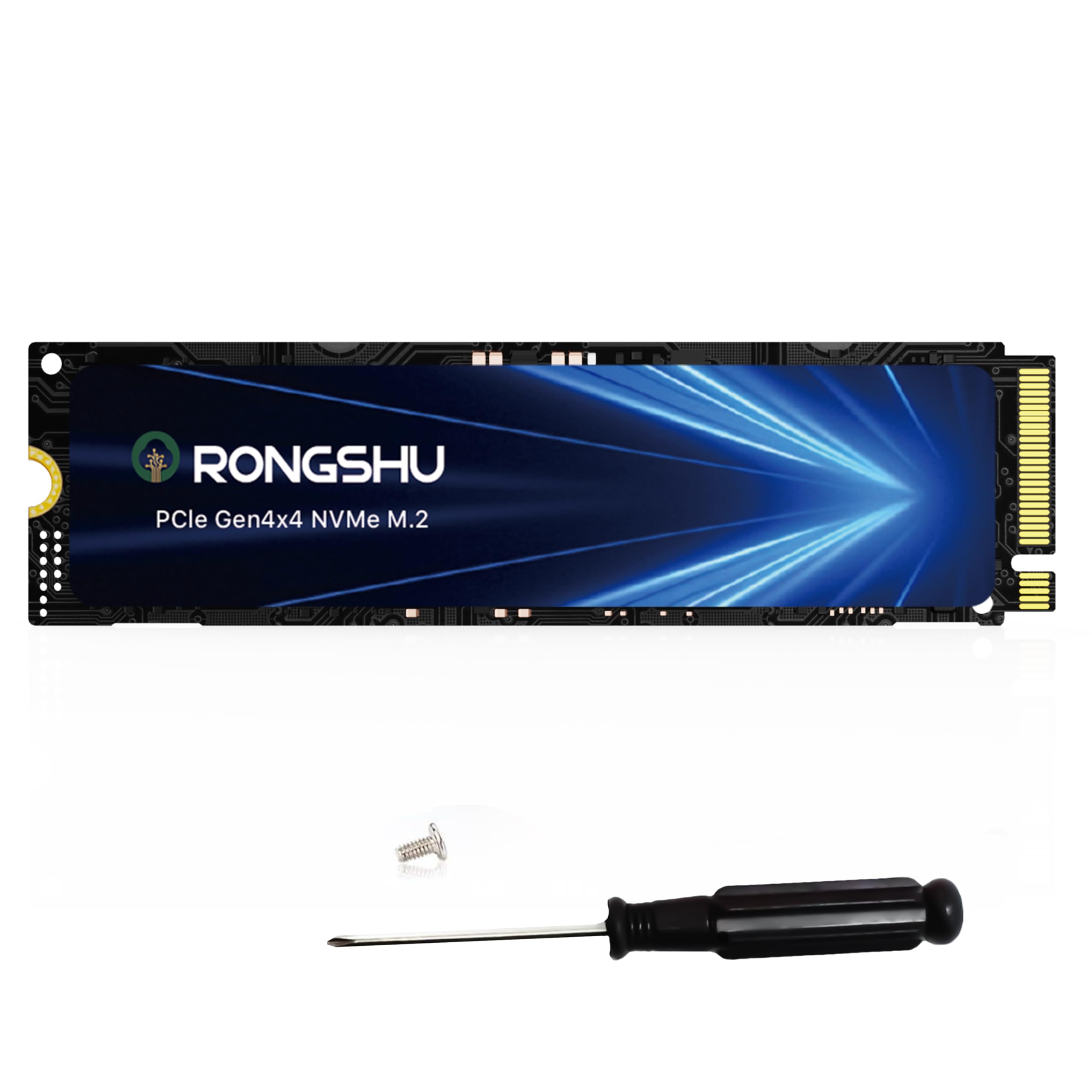 RONGSHU 1TB NVMe SSD M.2 PCIe4.0 Gen 4×4, M.2 2280 Interne Gaming SSD, Seq. Bis zu 7.400 MB/s, SLC Cache 3D NAND TLC Internal Solid State Drive für PS5, High End Computing, Gaming (RP7000) PCIE4.0-1TB Upgraded 1 TB Angebot bei HelloDeals