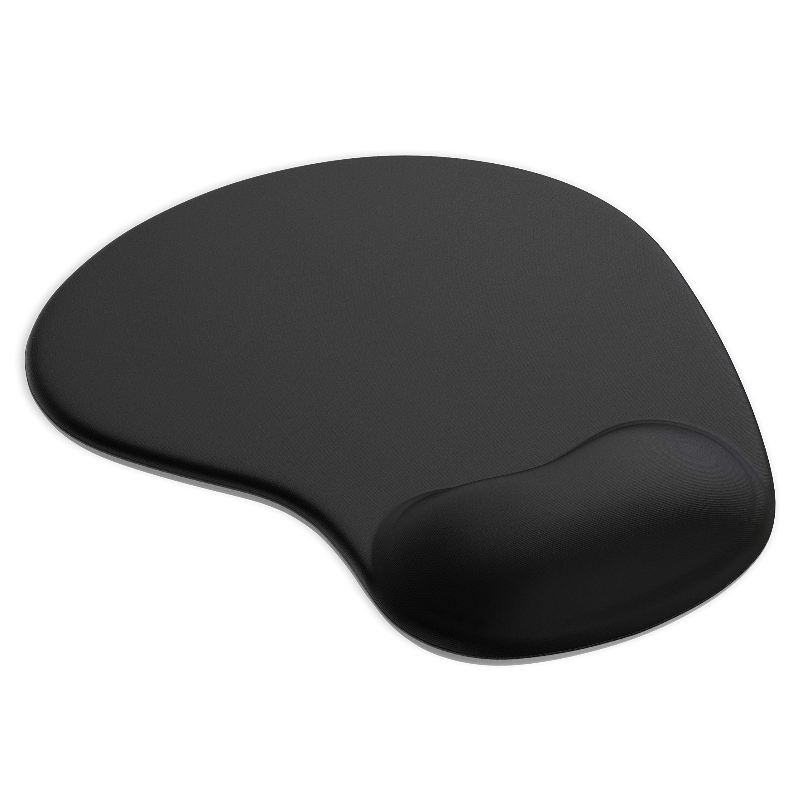 Gel Mauspad ergonomische Handgelenkauflage - Office Komfort Mousepad - Handgelenkpolster Handauflage - Gelkissen Gelpolster - Maus und Tastatur - abwaschbar - für Computer Laptop Notebook Black Angebot bei HelloDeals
