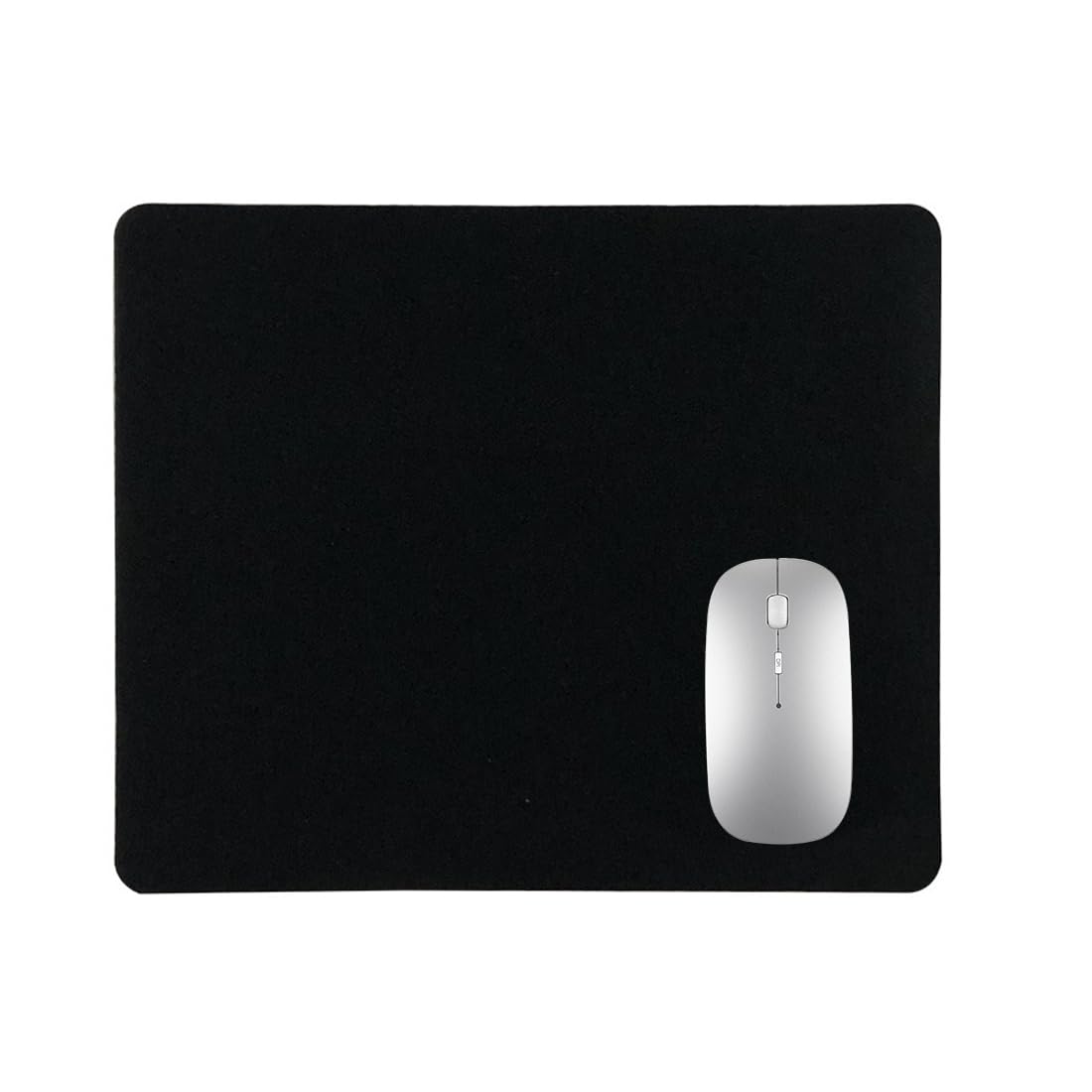 WeddHuis Gaming Maus pad mit rutschfeste Gummiunterseite, wasserdichte Ultraglatte Waschbar Mouse Pad für Kabellose Maus Laptop PC Büro Zuhause Arbeiten Spiele (22x18CM) (Schwarz) Angebot bei HelloDeals