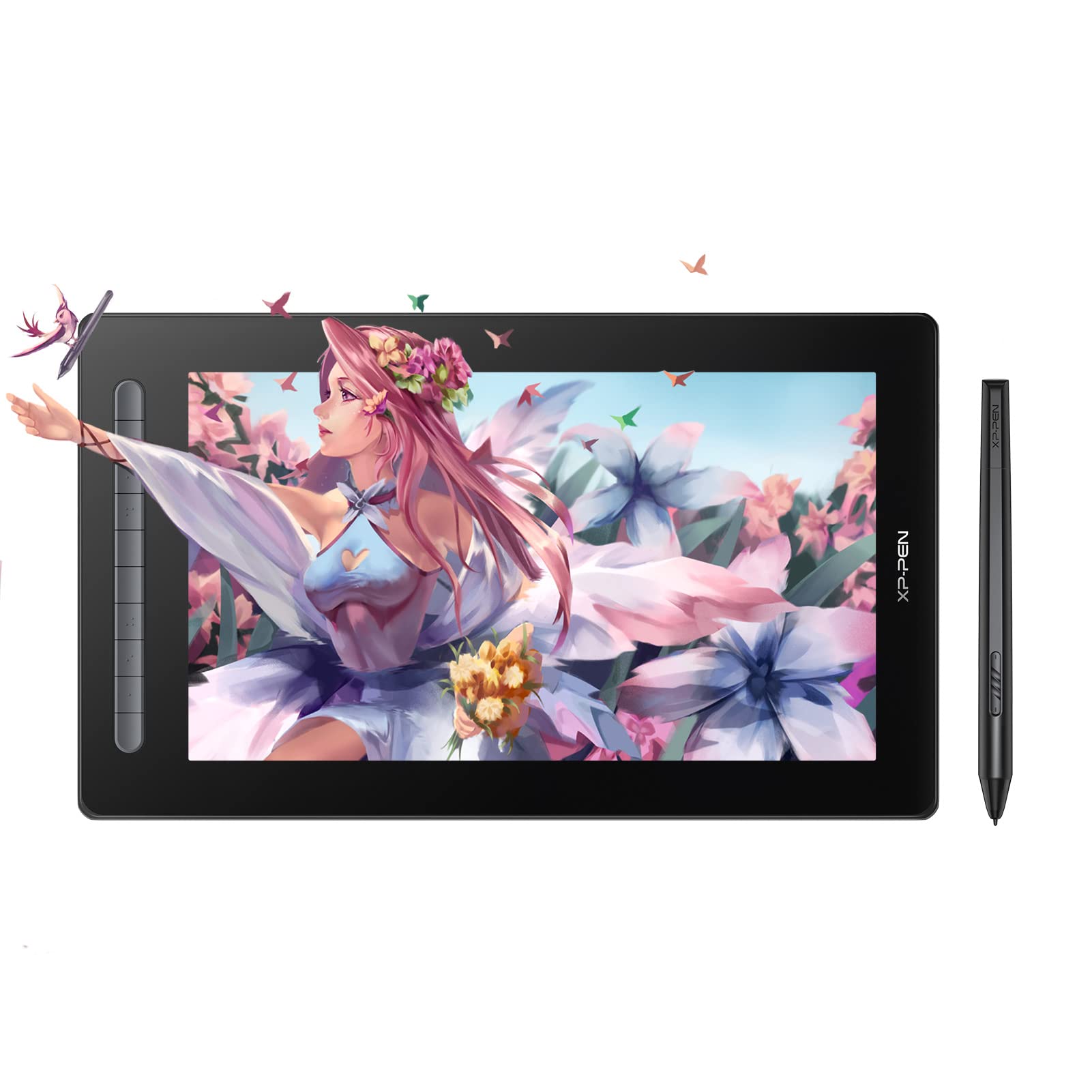 XP-PEN Artist 16 2. Generation Grafiktablett 15,4 Zoll Grafikmonitor, X3 Smart-Chip Stift mit 10 Schnellzugriffstasten, 127% sRGB Farbraum, Drawing Display zum Skizzieren, Zeichnen Schwarz Angebot bei HelloDeals