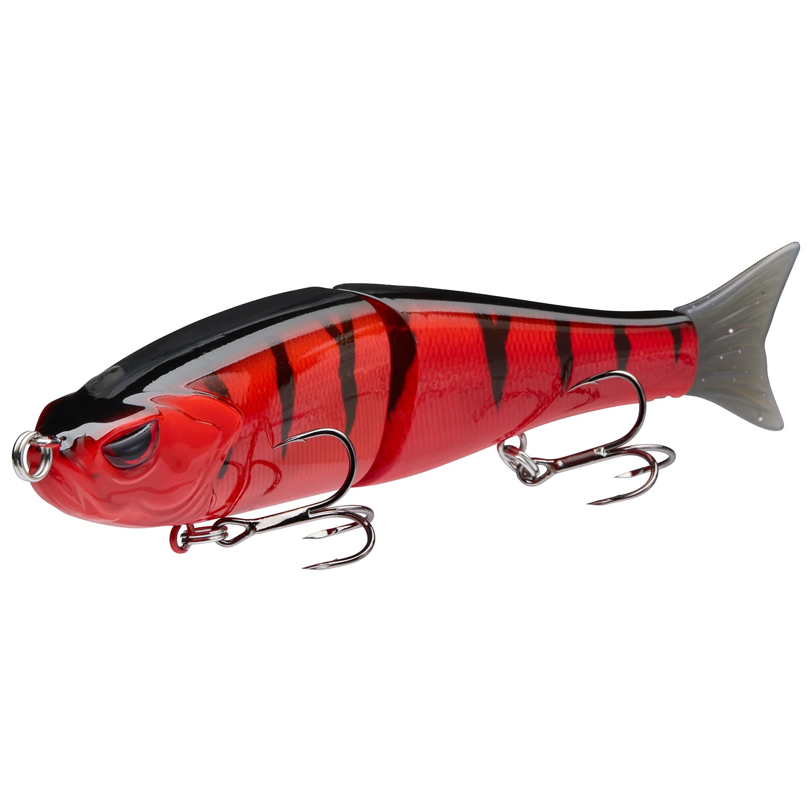 BASSDASH Wobbler Kunstköder 2-Segement Angelköder Summer Dancer Glide Bait Single-Jointed Swimbait Hecht Lachs Forelle Muskie Bass Roter Barsch 7in/2.2oz Angebot bei HelloDeals