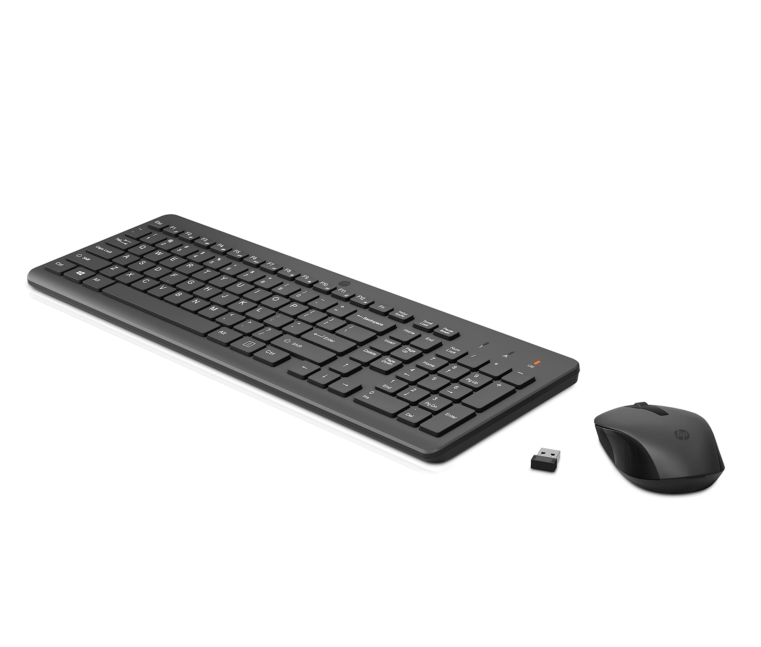 HP 330 Wireless Maus & Tastatur, QWERTZ, USB-A Dongle, 2,4-GHz Kabellos, 1600 DPI, Schwarz Angebot bei HelloDeals