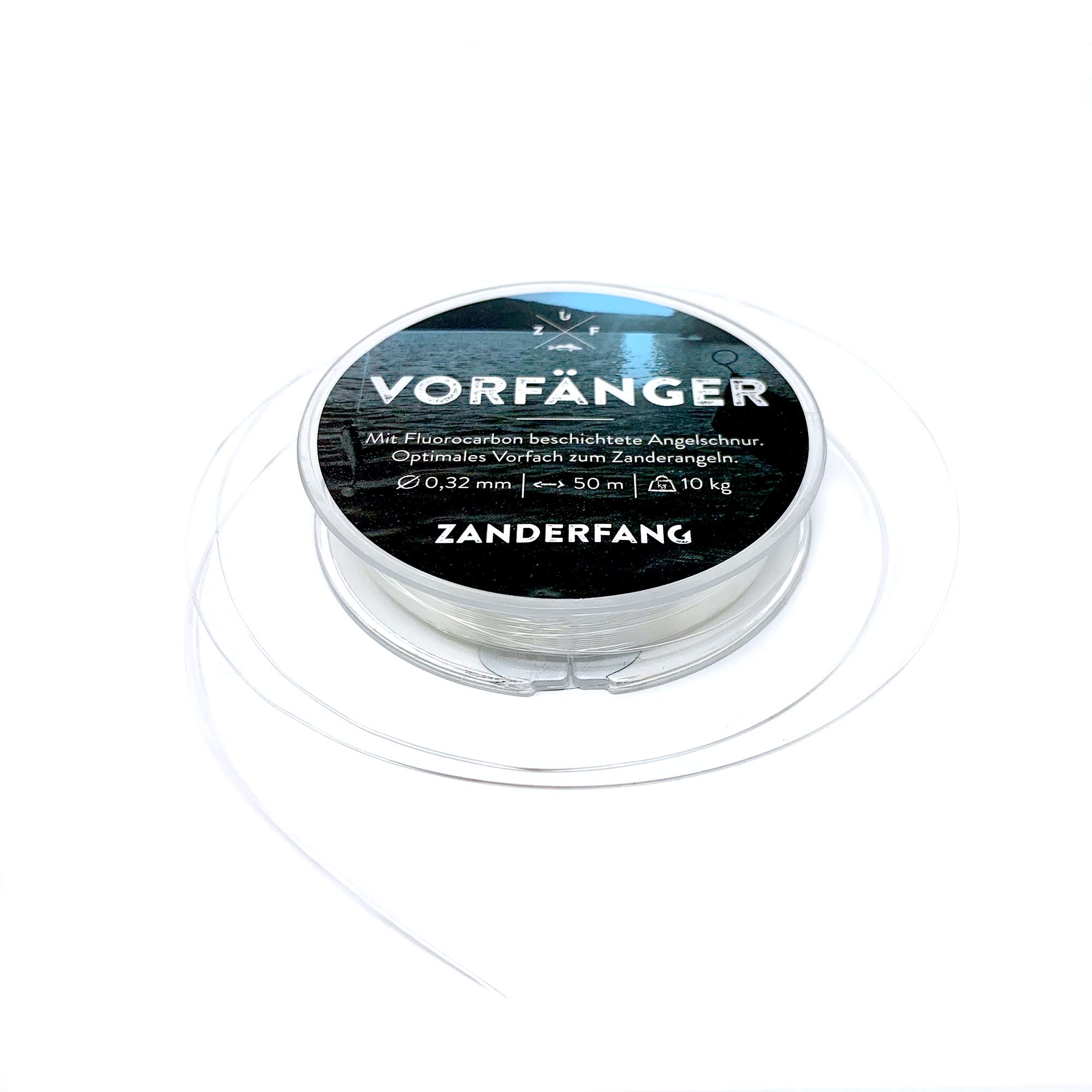 Zanderfang - Fluorocarbon Vorfach Angel-Schnur für Zander, Barsch, Forelle, Hecht – Vorfach-Schnur Vorfänger – von 0,32mm bis 1mm - 50m 0,32 mm | 8 kg | 50 Meter Angebot bei HelloDeals