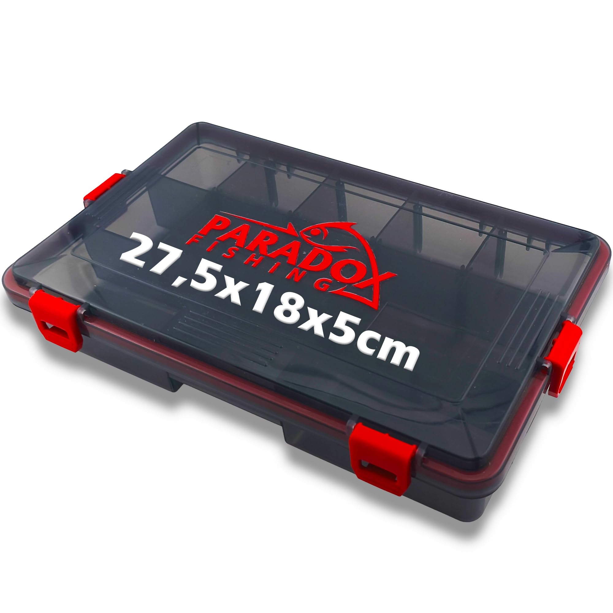Paradox Fishing wasserdichte Köderboxen I M 27,5x18x5cm I Angelbox Köderbox Angeln Angelkoffer groß Tackle Box Angeln Angelkasten - für Angelzubehör Box M 27,5x18x5cm Angebot bei HelloDeals