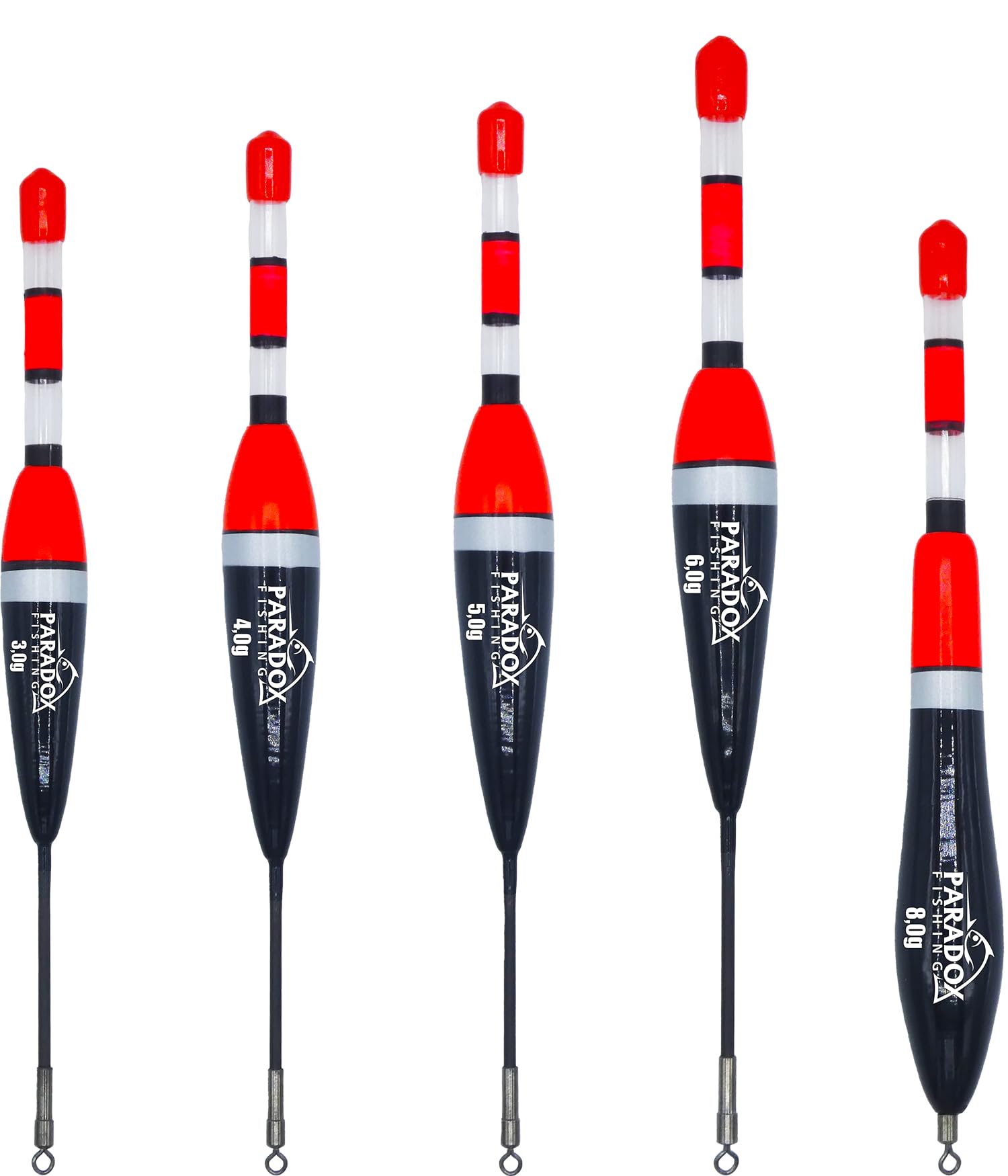 Paradox Fishing Posen Set 5 Stück 3g/4g/5g/6g/8g I Posen Angeln Angel-Posen Knicklichtposen Schwimmer Angeln Pose Angebot bei HelloDeals