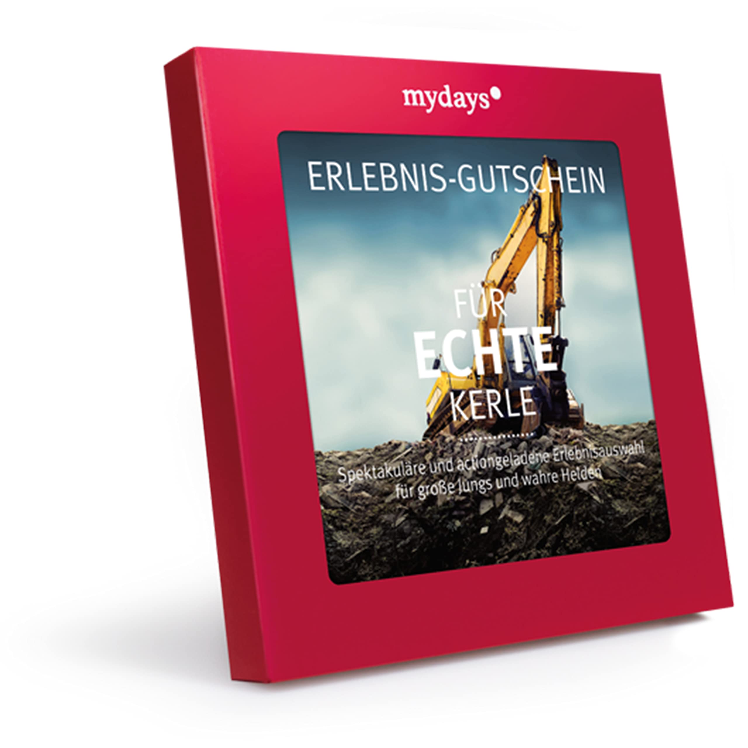 Erlebnis-Gutschein / mydays / FÜR ECHTE KERLE / 170 Erlebnisse an über 950 Standorte / Geschenkidee für Männer / Inklusive Geschenkbox Angebot bei HelloDeals