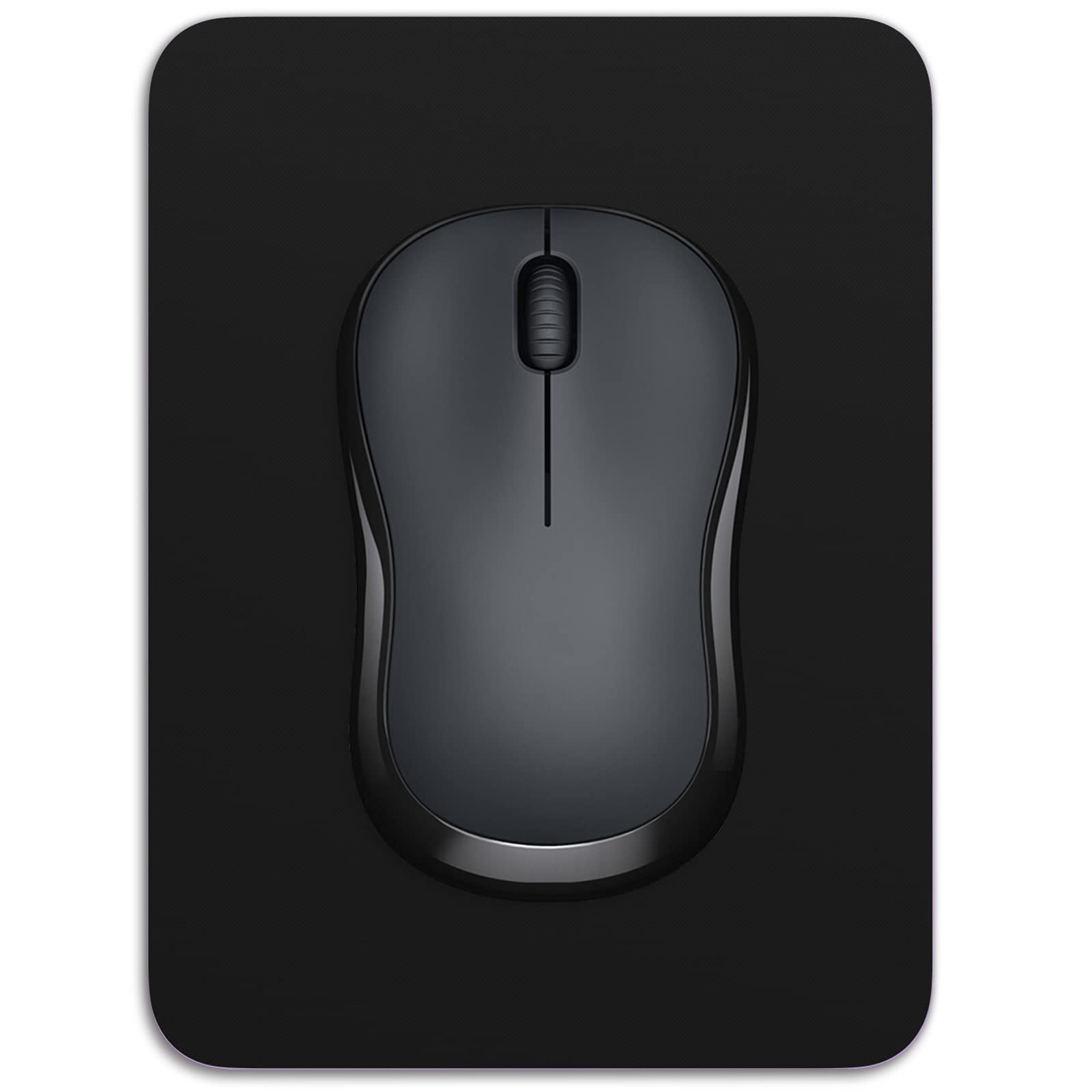 Dapesuom kleines Mauspad, 15,2 x 20,3 cm, mit Rutschfester Gummiunterseite, wasserdichtes Mini-Mauspad für Damen, Herren, kabellose Maus Laptops, Zuhause, Büro, Reisen, Tiefschwarz Tiefschwarz 200L x 150B mm Angebot bei HelloDeals