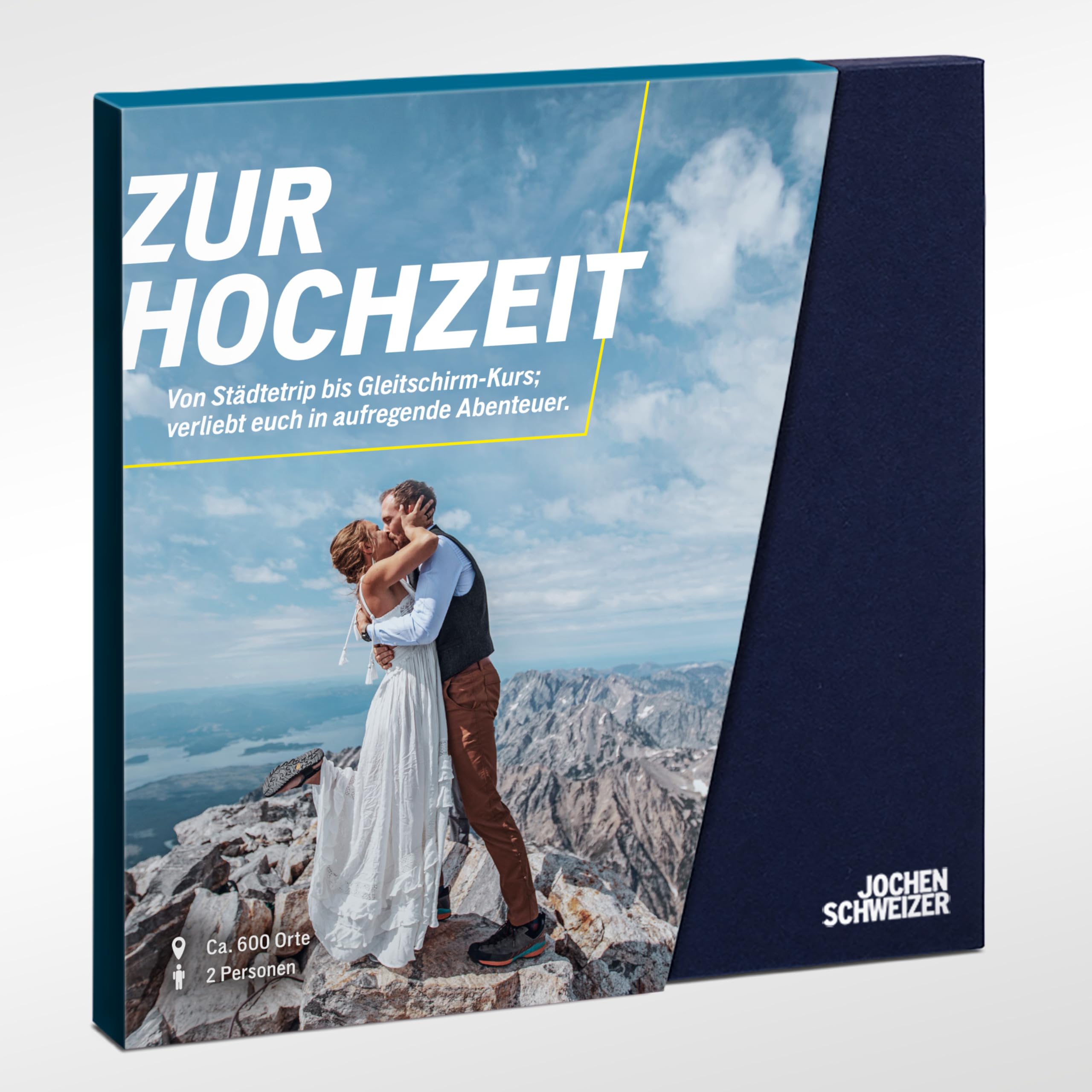 JOCHEN SCHWEIZER Geschenkbox Zur Hochzeit für Zwei, Hochzeitsgeschenk für 2 Personen, freie Erlebnis-Auswahl an ca. 463 Orten Angebot bei HelloDeals