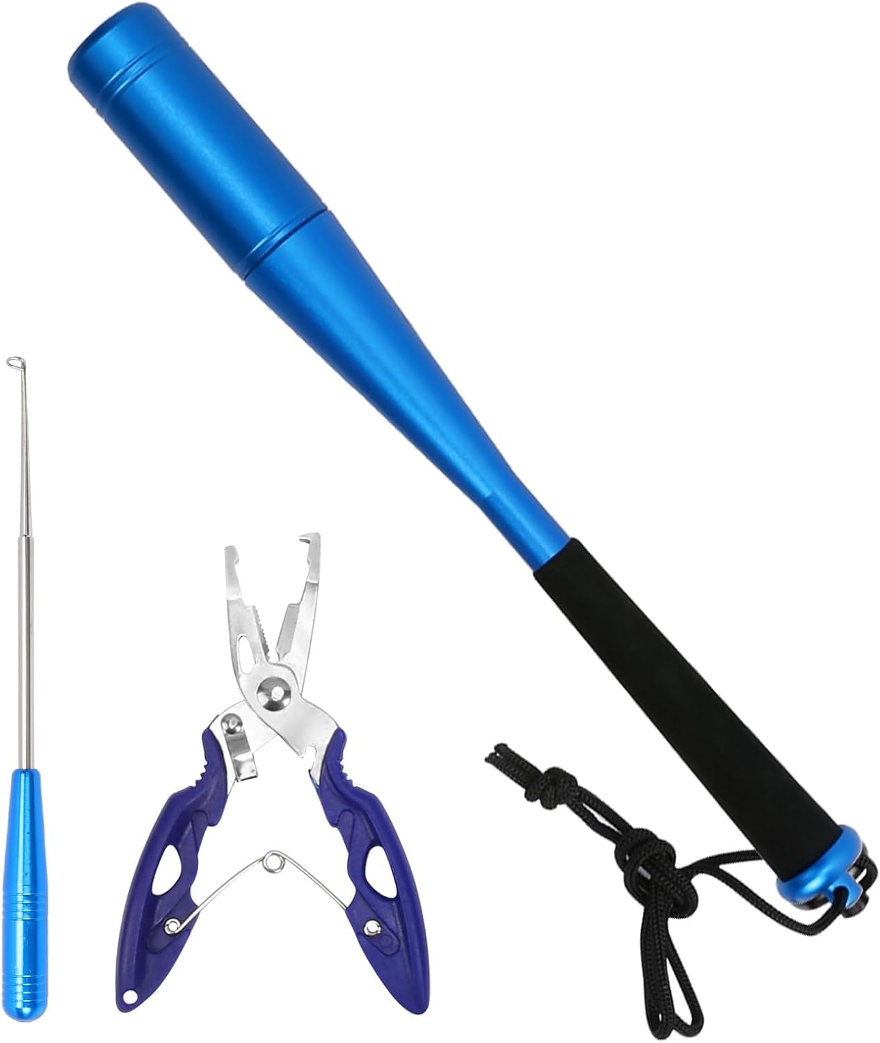 TYBYBB Fischtöter Angelzange Hakenlöser Totschläger Angeln Zange Sprengringzange Fischbetäuber Klein Set Knüppel Fisch Splitringzange Edelstahl Angeln Hecht Angelschere Disgorger Forelle Angebot bei HelloDeals