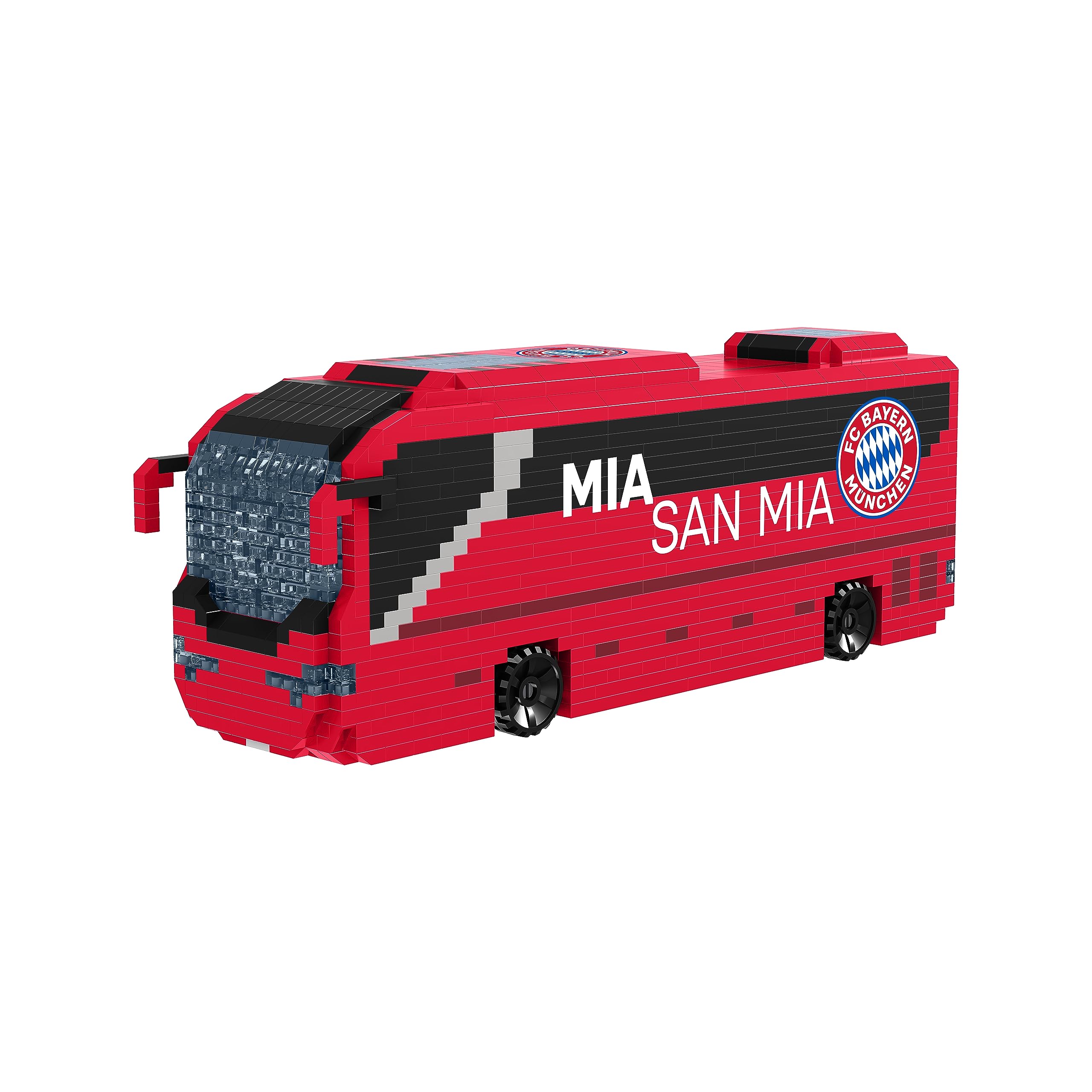 FOCO Offizielles Lizenzprodukt FC Bayern Munich BRXLZ-Steine 3D-Fußball-Reisebus Bau-Set Angebot bei HelloDeals