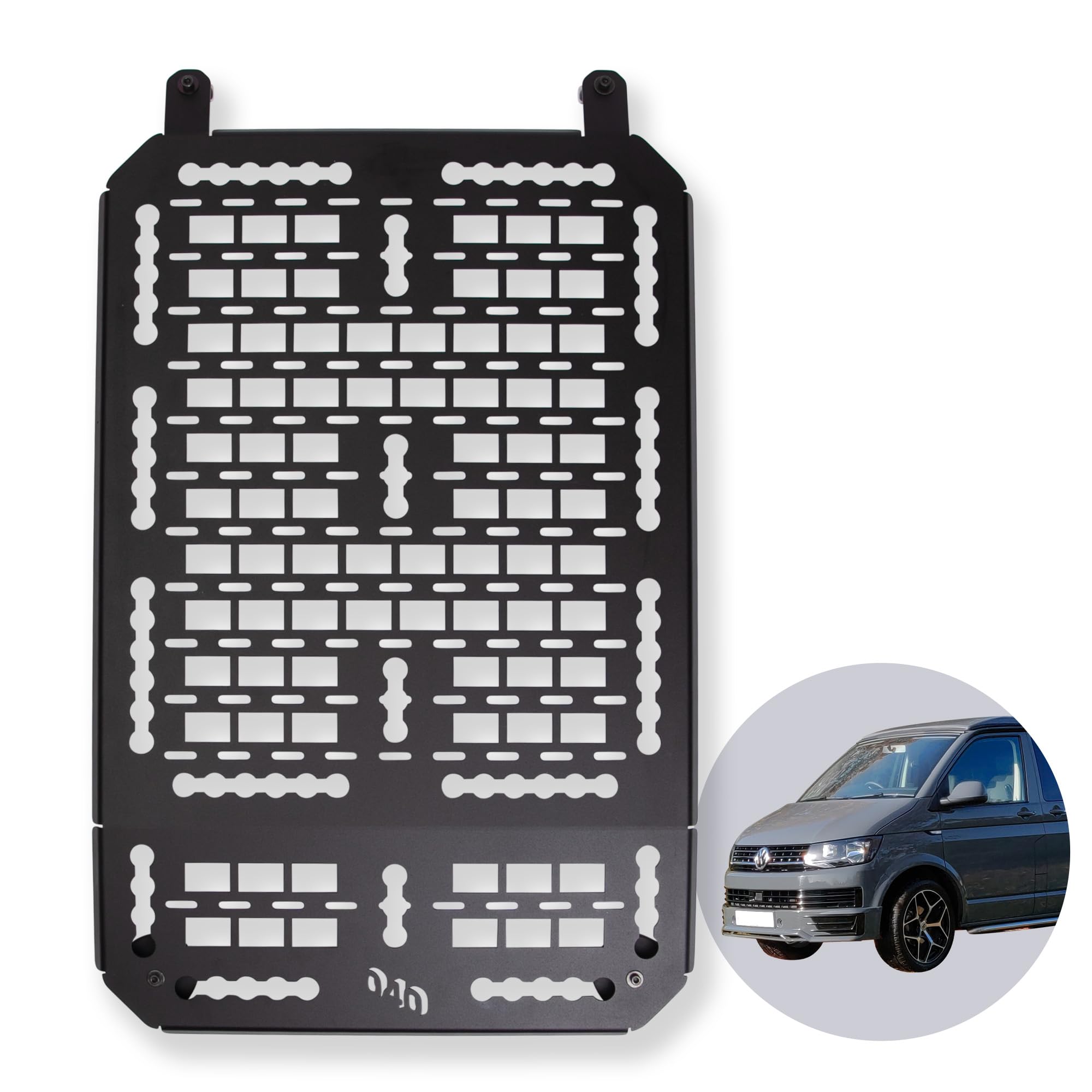 040 Parts einzelnes Molle Board für VW T5 T6 T6.1 California – Universelle Gerätehalterung und zusätzlicher Stauraum für Abenteuer, Camping und Outdoor Schwarz Matt Panel Seite Angebot bei HelloDeals