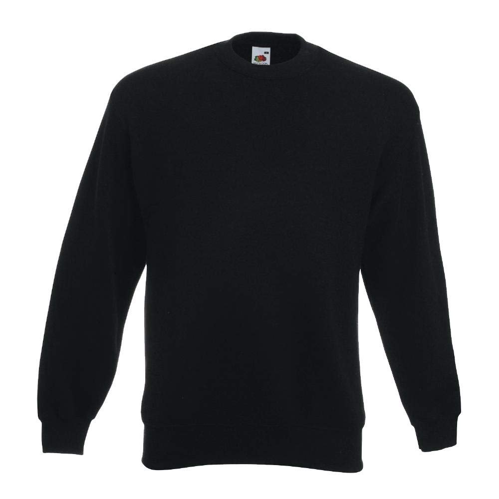 Fruit of the Loom Herren Classic Sweat Sweatshirt Diverse Farbsets M L XL XXL 3XL 4XL 5XL L Schwarz Angebot bei HelloDeals