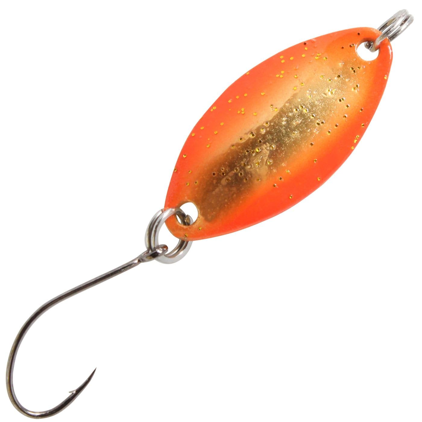 FTM Spoon Jife 2g 2,5cm - Forellenblinker orange-goldfarben m. Glitter/goldfarben Angebot bei HelloDeals