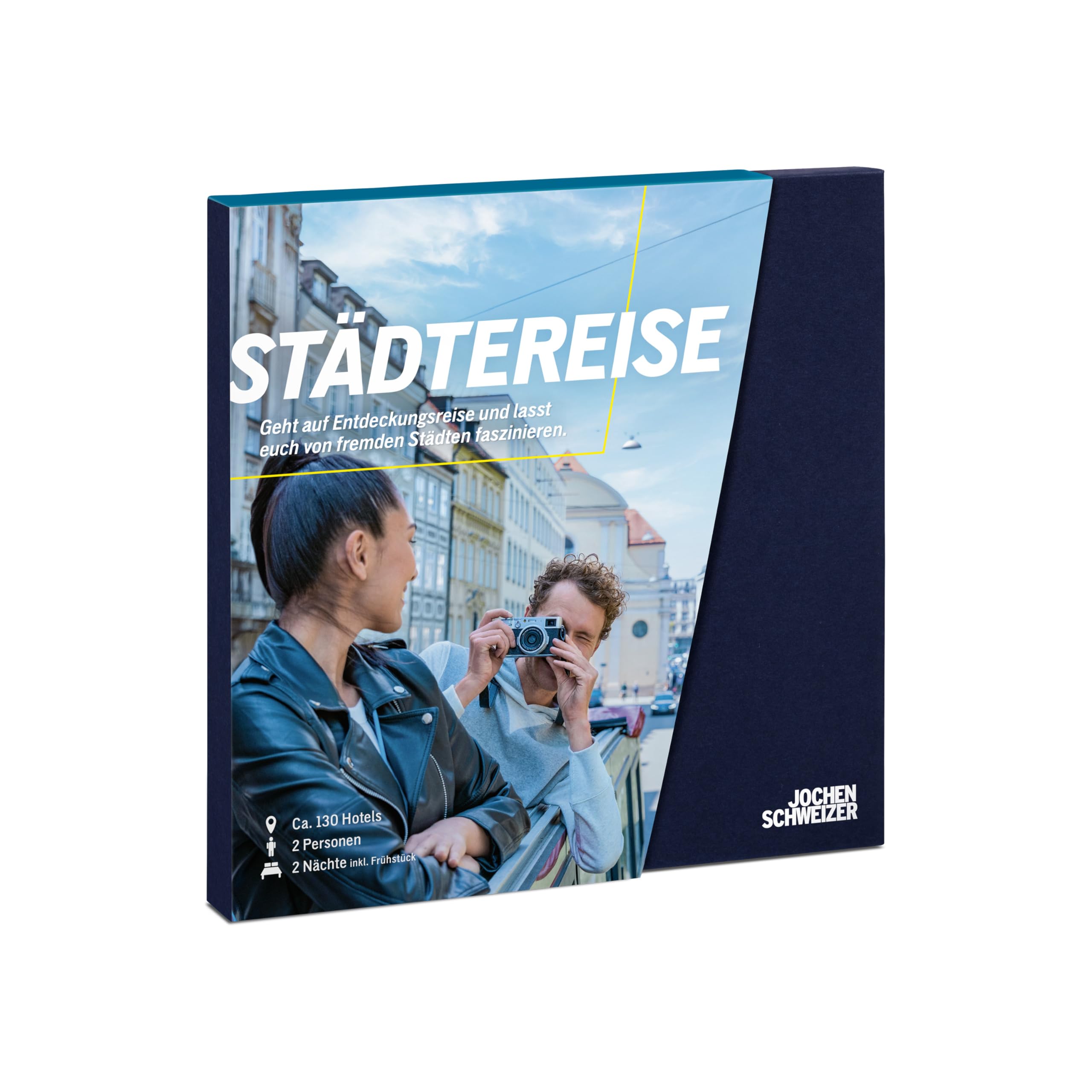 Jochen Schweizer Geschenkbox Städtereise, verschiedene Hotels an 73 Orten, Hotel-Gutschein für 2 Personen Angebot bei HelloDeals