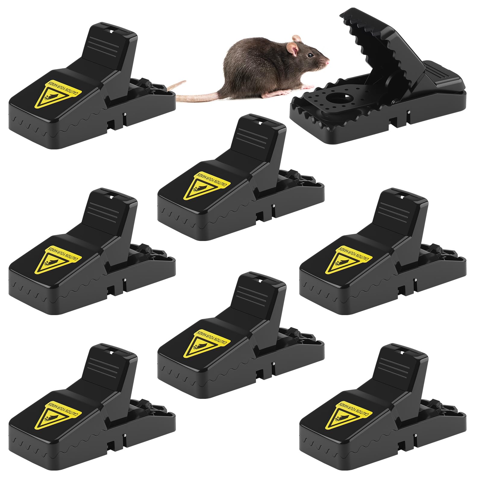 Foydream 8 Stück Mausefalle, Wiederverwendbar Mausefalle Schlagfalle, Mäusefallen Tödlich, Mausfallen für Drinnen, Haus, Garten, Außenbereich, Profi Mäuse Falle, Köderfreie, Mehrweg Mausefallen Angebot bei HelloDeals