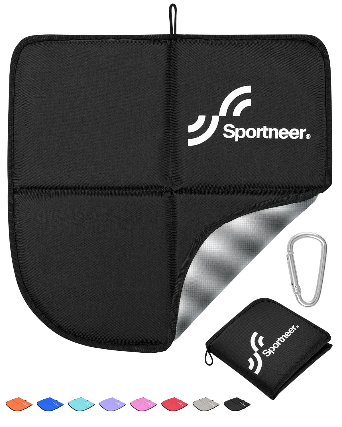 Sportneer Sitzkissen Outdoor, Sitzunterlage Outdoor Wasserdicht Oxford-Stoff Thermo Sitzkissen Faltbar FüR Camping, Wandern, Stadion Und Unterwegs，grau 1 Stück(40*40*1cm) Schwarz Angebot bei HelloDeals