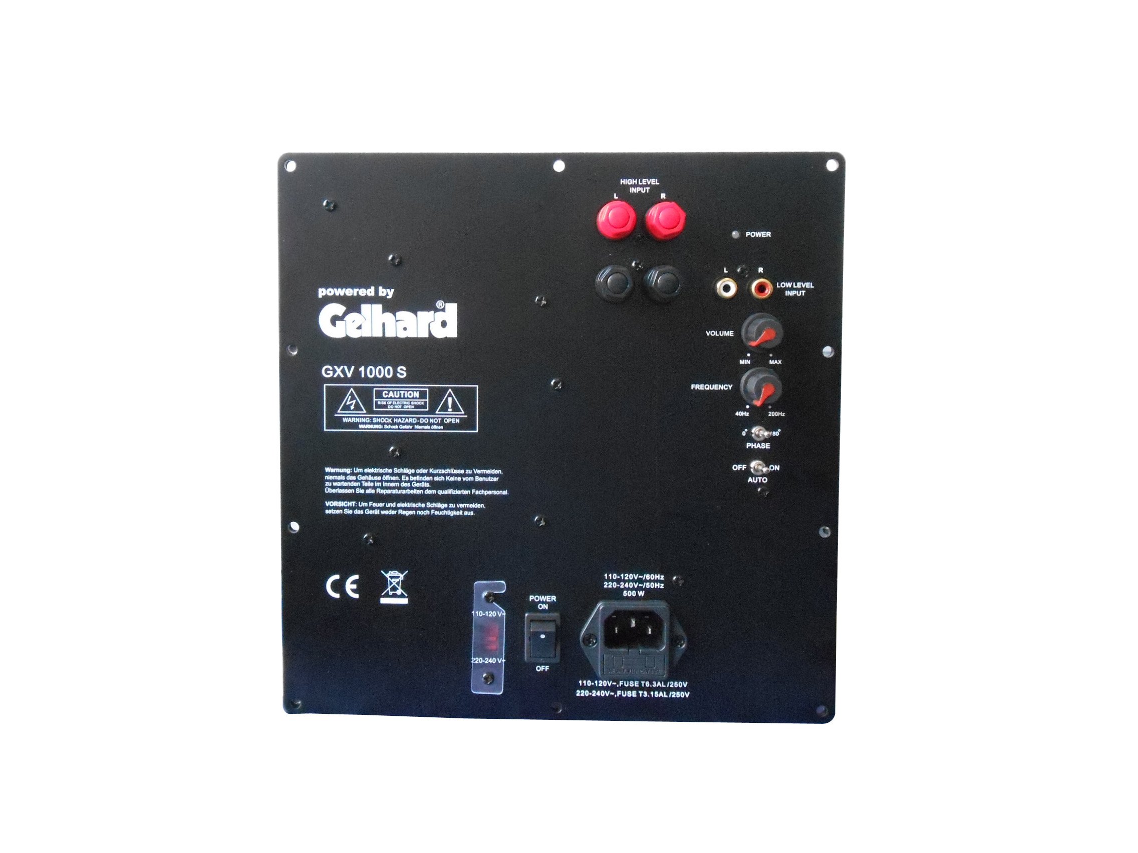 Gelhard GXV1000S AKTIV SUBWOOFER Einbau MODUL - 1000WATT MAX - 500WATT RMS Angebot bei HelloDeals