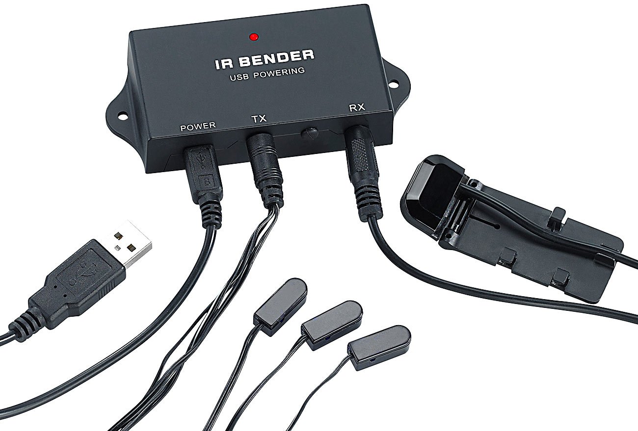 auvisio Ir Verlängerung: Infrarot-Verlängerung IRV-200 für bis zu 3 HiFi-/Heimkino-Geräte (Ir Repeater, Infrarot Repeater, Fernbedienung Signal weiterleiten) Angebot bei HelloDeals