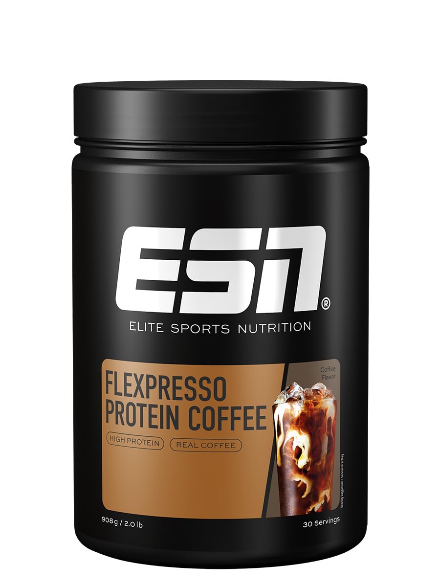 ESN Flexpresso Protein Coffee, Coffee, 908 g, Cremiger Protein-Kaffee mit bis zu 22 g Protein pro Portion - made in Germany (Verpackung kann variieren) Kaffee 30 Portionen (1er Pack) Angebot bei HelloDeals