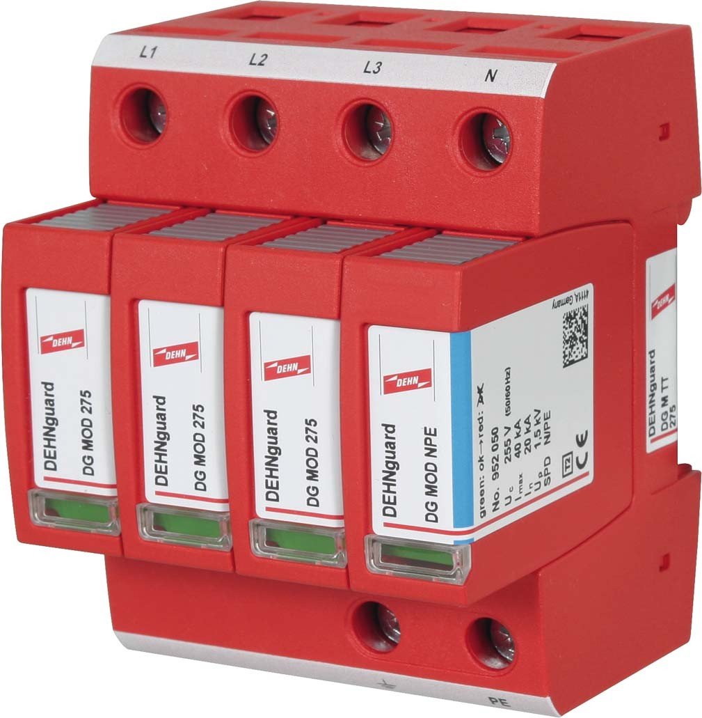 Dehn+Söhne 952310 ÜS-Ableiter DEHNguard DG M TT 275 230/400V,IP20,Typ2 Überspannungsableiter für Energietechnik/Stromversorgung 4013364108479 Angebot bei HelloDeals
