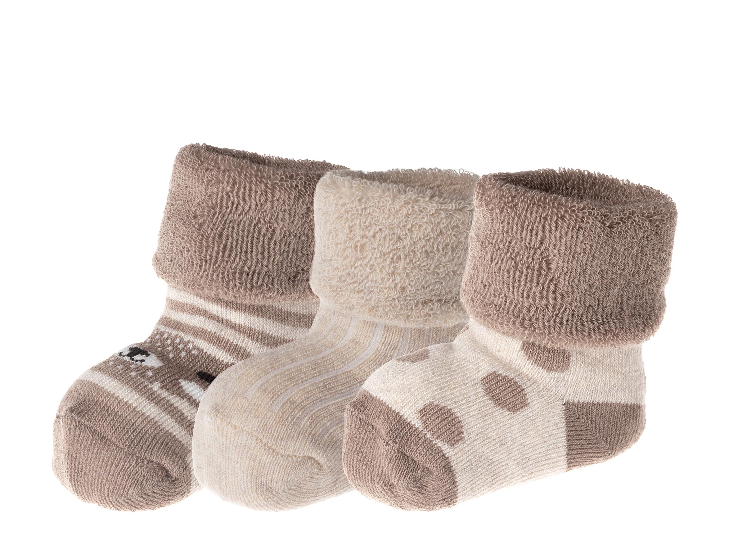 Jacob's Erstlingssöckchen mit Vollfrottee 3er Pack Beige Angebot bei HelloDeals