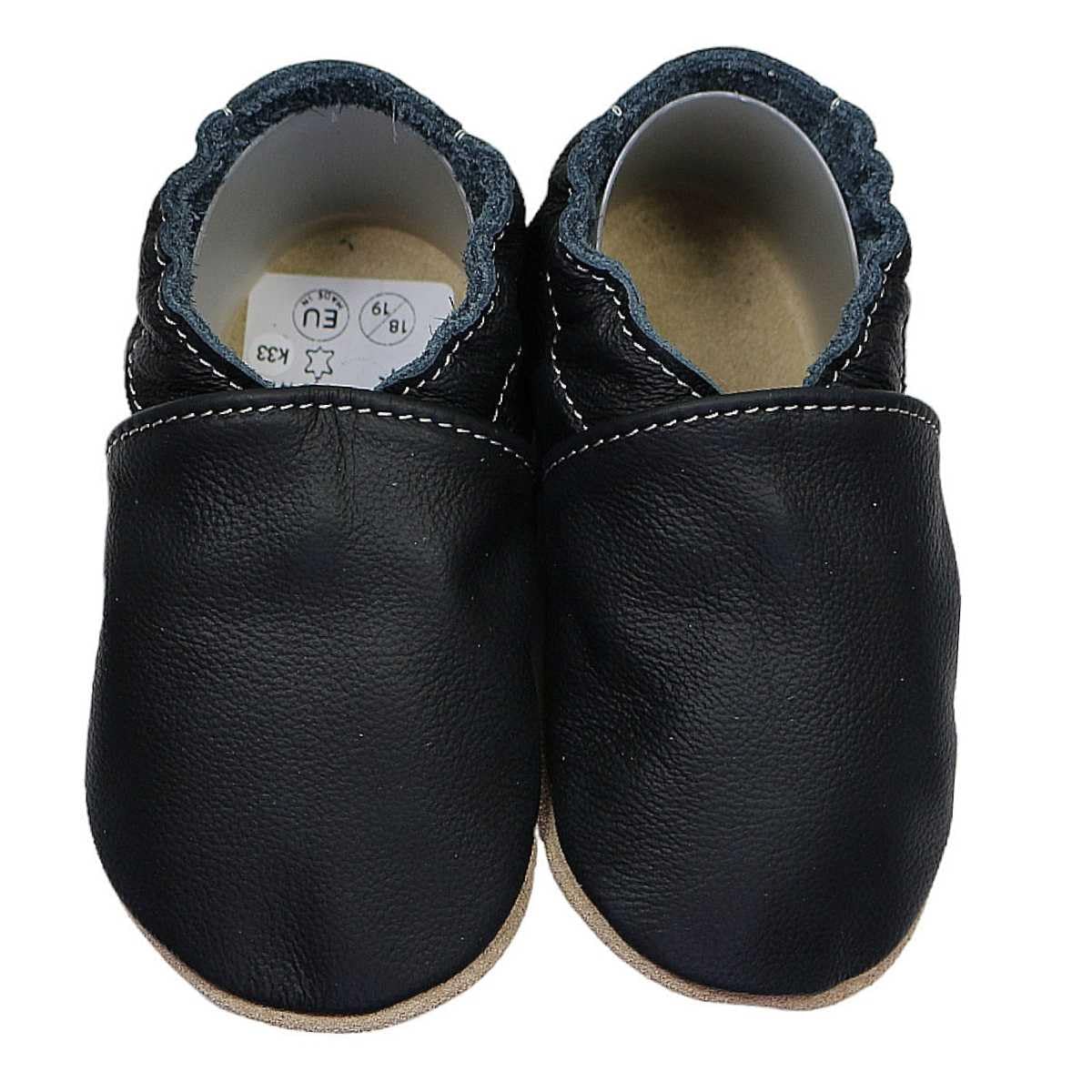 HOBEA-Germany Krabbelschuhe für Jungs und Mädchen in verschiedenen Designs 20/21 EU Schwarz Angebot bei HelloDeals