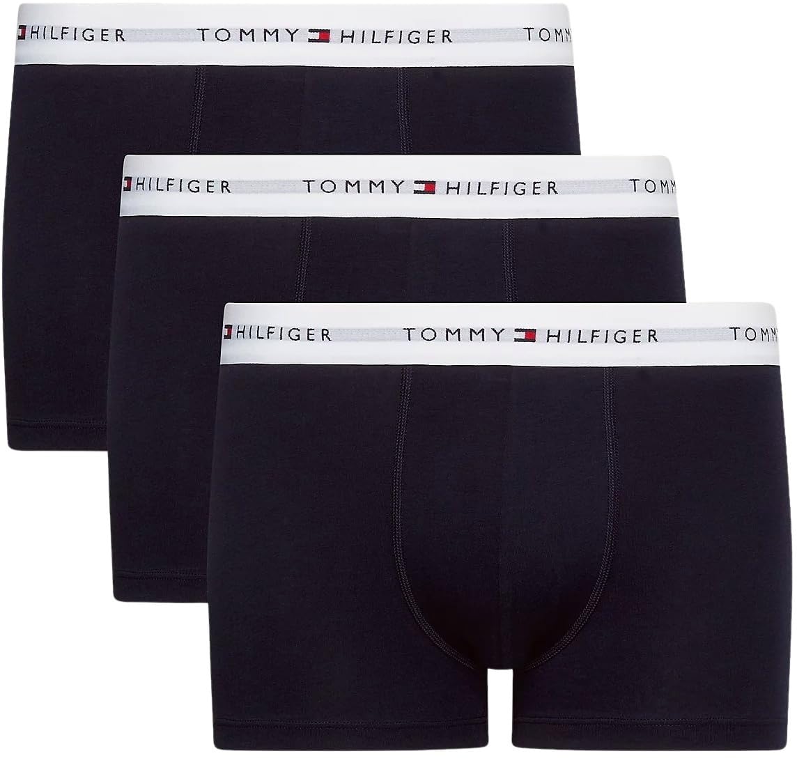 Tommy Hilfiger Herren 3er Pack Boxershorts Trunks Unterwäsche L Mehrfarbig (Desert Sky/Desert Sky/Desert Sky) Angebot bei HelloDeals