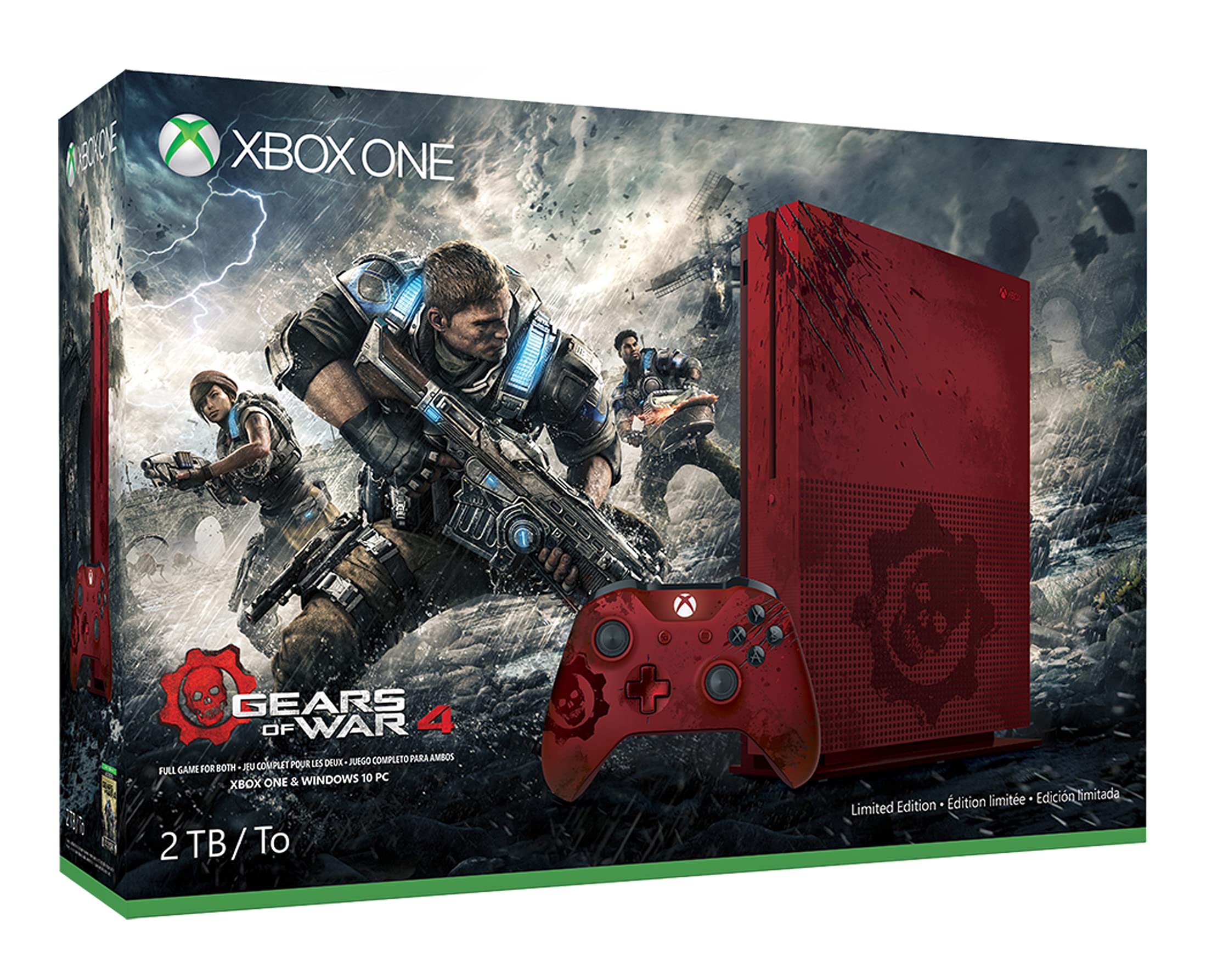Xbox One S 2TB Konsole - Gears of War 4 Limited Edition Bundle Angebot bei HelloDeals