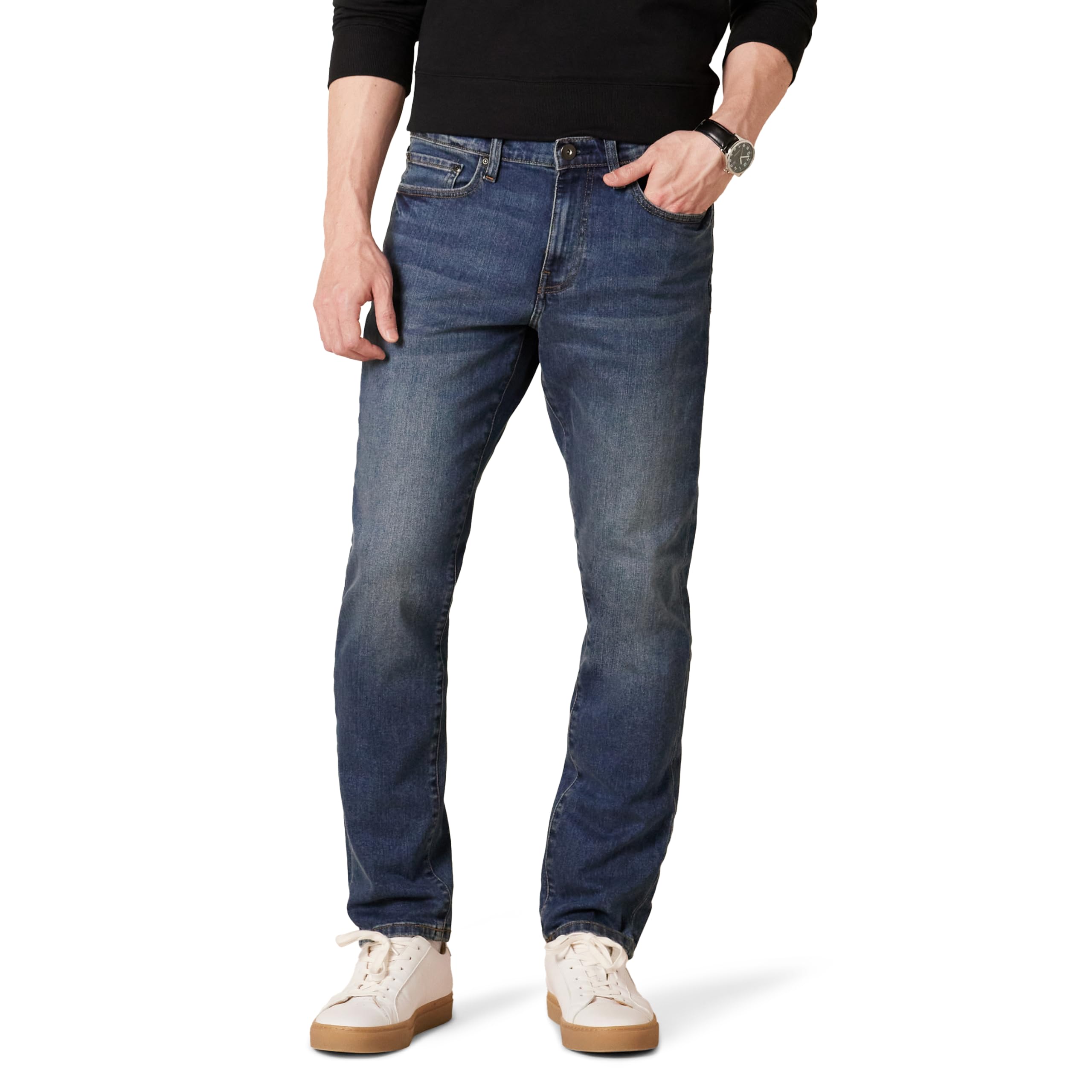 Amazon Essentials Herren Slim-Fit-Jeans - Auslauffarben 32W / 32L Mittelblau Angebot bei HelloDeals