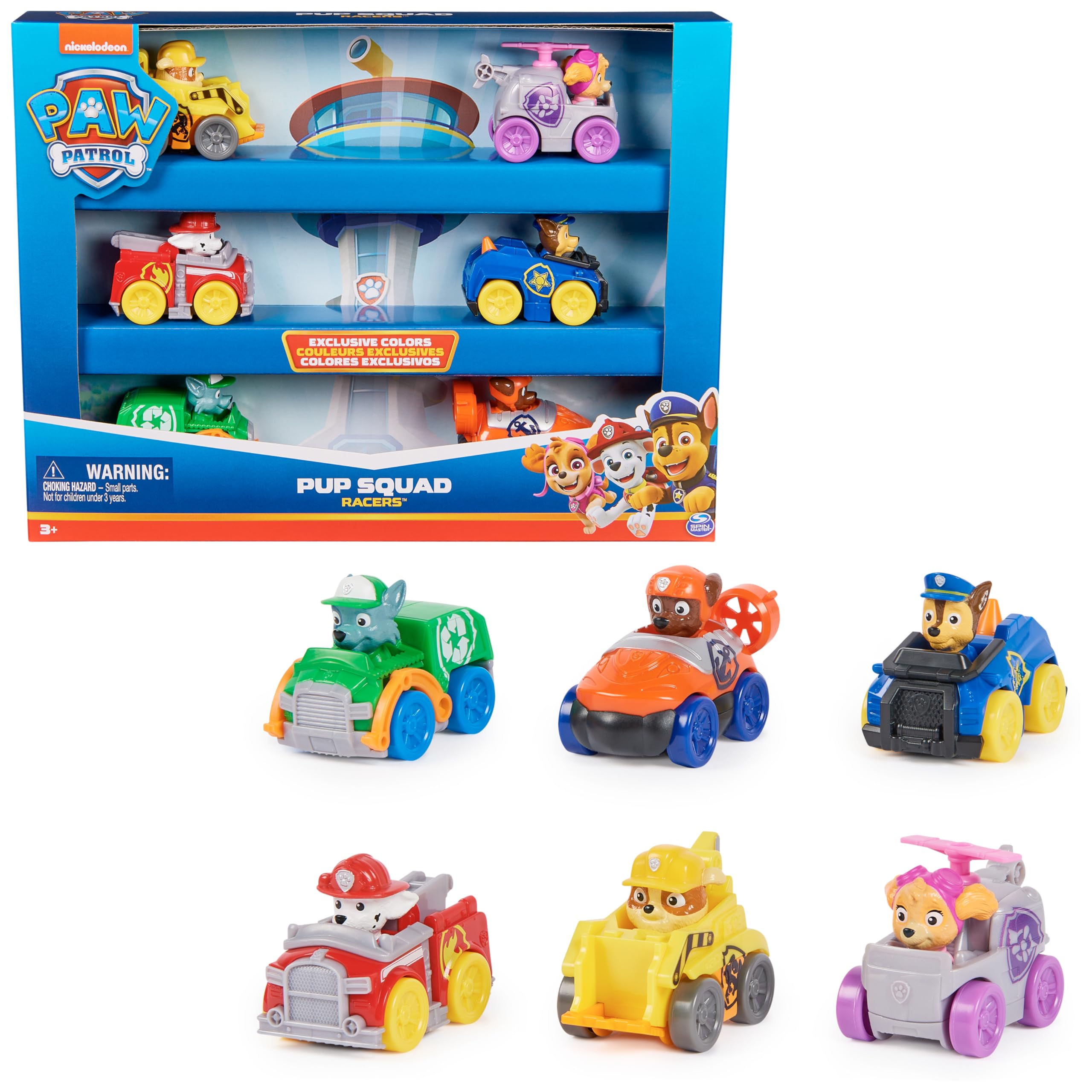 PAW PATROL Pup Squad Racers – 6-teiliges Fahrzeug-Geschenkset, geeignet für Kinder ab 3 Jahren Pup Squad Racers Geschenkset Angebot bei HelloDeals