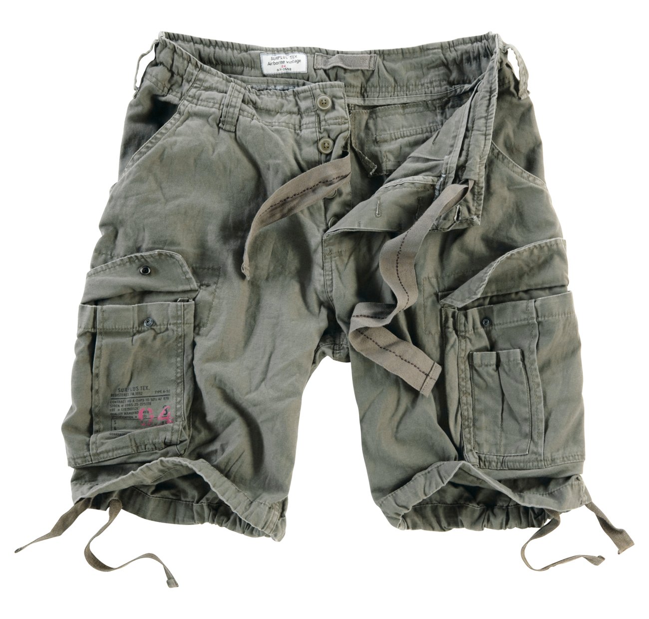 Surplus Raw Vintage Airborne Herren Cargo Shorts L Oliv Angebot bei HelloDeals