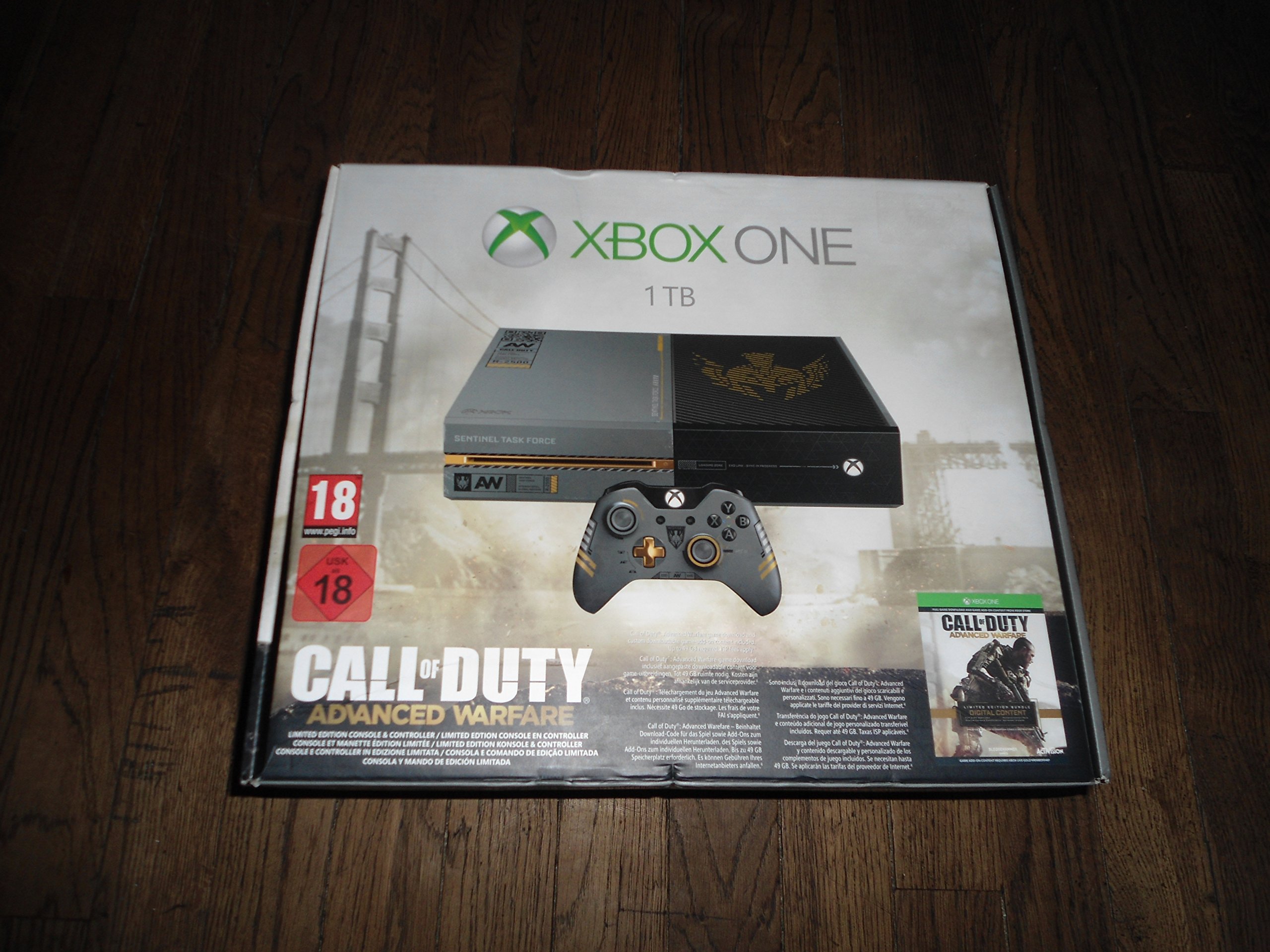 Xbox One Konsole (1TB Speicher) inkl. Call of Duty Advanced Warfare (DLC) Angebot bei HelloDeals