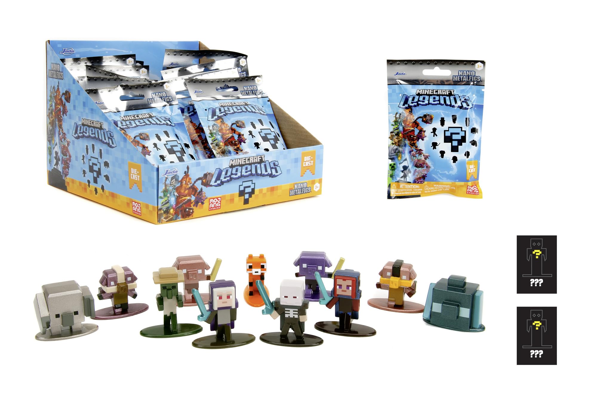 Jada Toys Minecraft Blind Pack Nanofigs Welle 2 (4 cm) - Mystery Box Figur aus Metall, Sammelfiguren Legends Serie, ab 3 Jahren, 253261001 Angebot bei HelloDeals