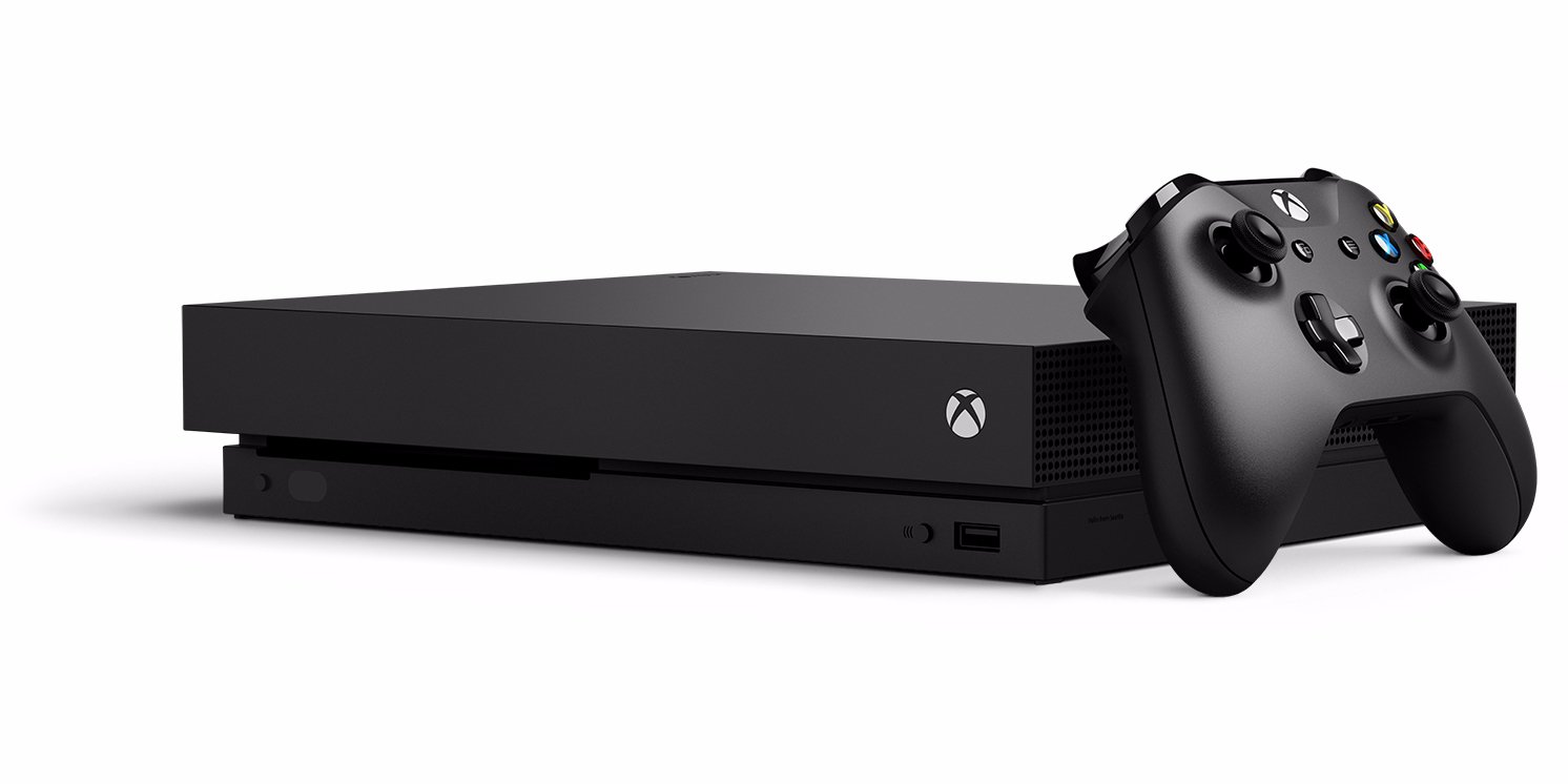 Microsoft Xbox One X 1TB Konsole, schwarz, Standard Edition Angebot bei HelloDeals