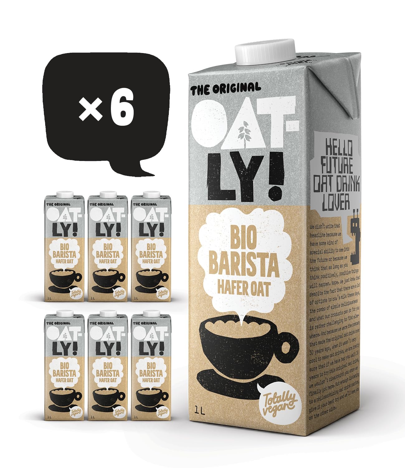 Oatly Haferdrink Bio Barista 1l (6er-Pack) Angebot bei HelloDeals