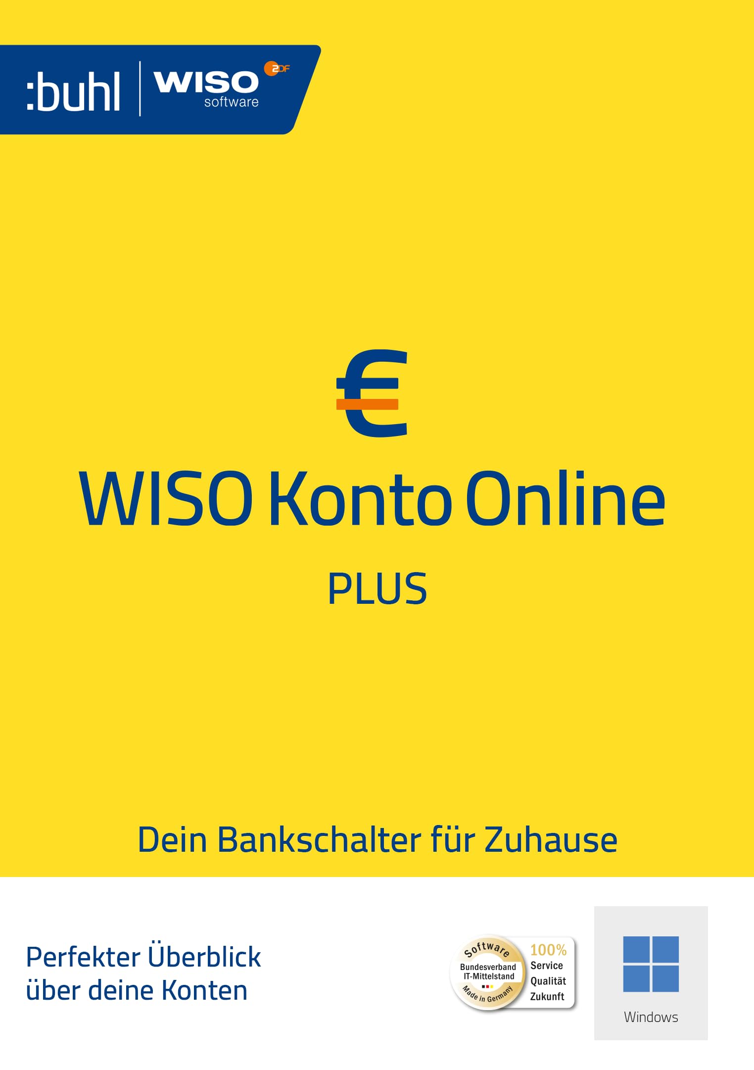 WISO Konto Online Plus 2026 | Ein Online-Banking für alle Konten | Besserer Überblick über Ihre Finanzen | Plus: Mehr Auswertungen, Verwaltungsmöglichkeiten, uvm. | Windows Download | Updates bis 2028 PC Aktivierungscode per Email WISO Konto Online Plus 2 Angebot bei HelloDeals