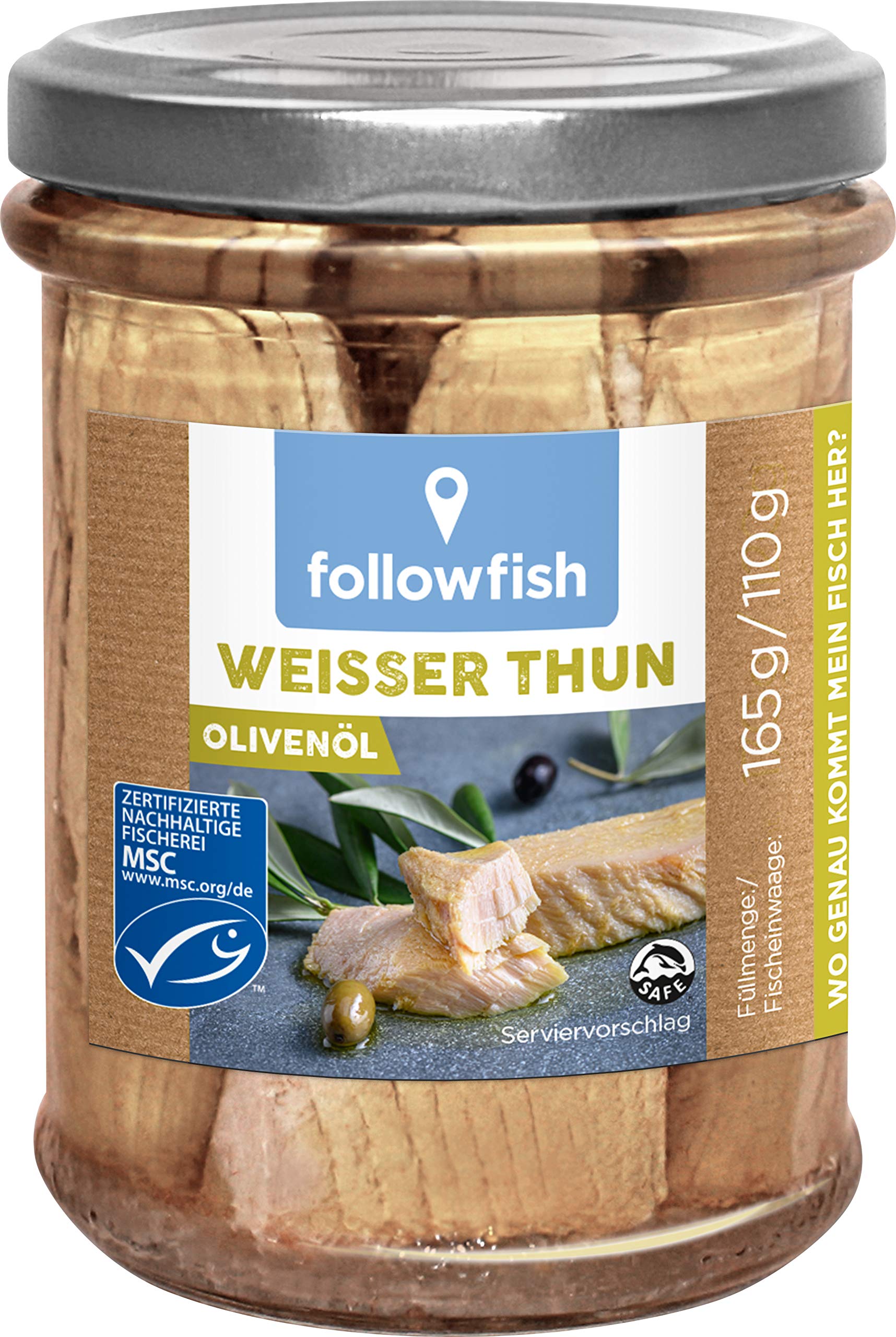 Followfish Weißer Thun in Bio-Olivenöl, 165 g 165 g (1er Pack) Angebot bei HelloDeals