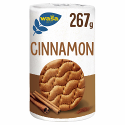 Wasa Tasty Snacks Cinnamon Rounds 267g | kleiner, runder, aus Weizen gebackenes Knäcke-snack mit einem köstlichen Zimtgeschmack, Knäckebrot Angebot bei HelloDeals